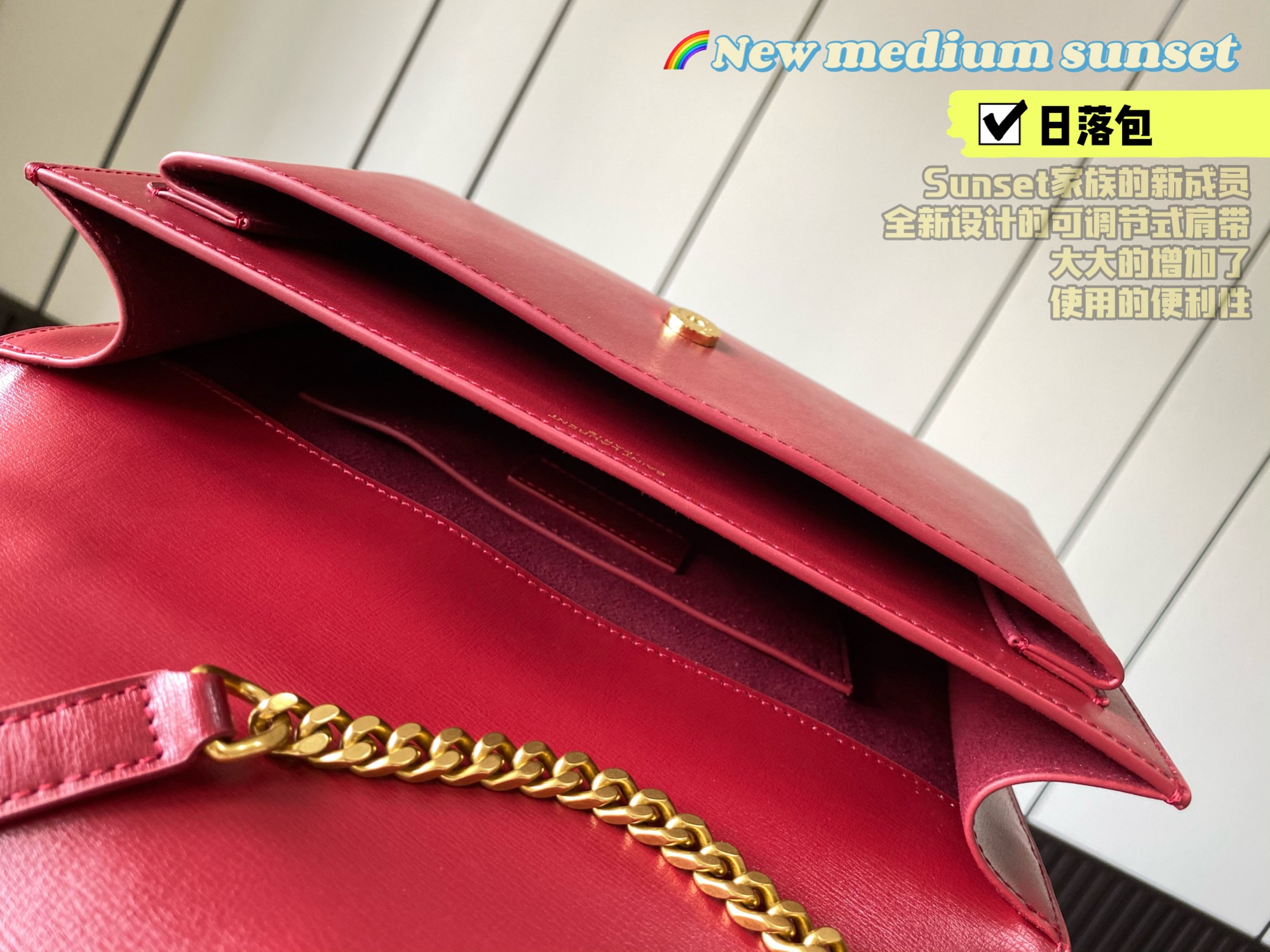 SUNSET MEDIUM TOP HANDLE IN SMOOTH LEATHER