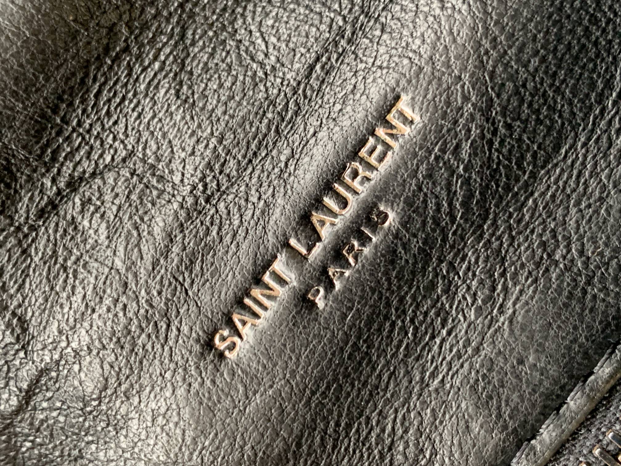 PUFFER MEDIUM CHAIN BAG IN DENIM AND SMOOTH LEATHER