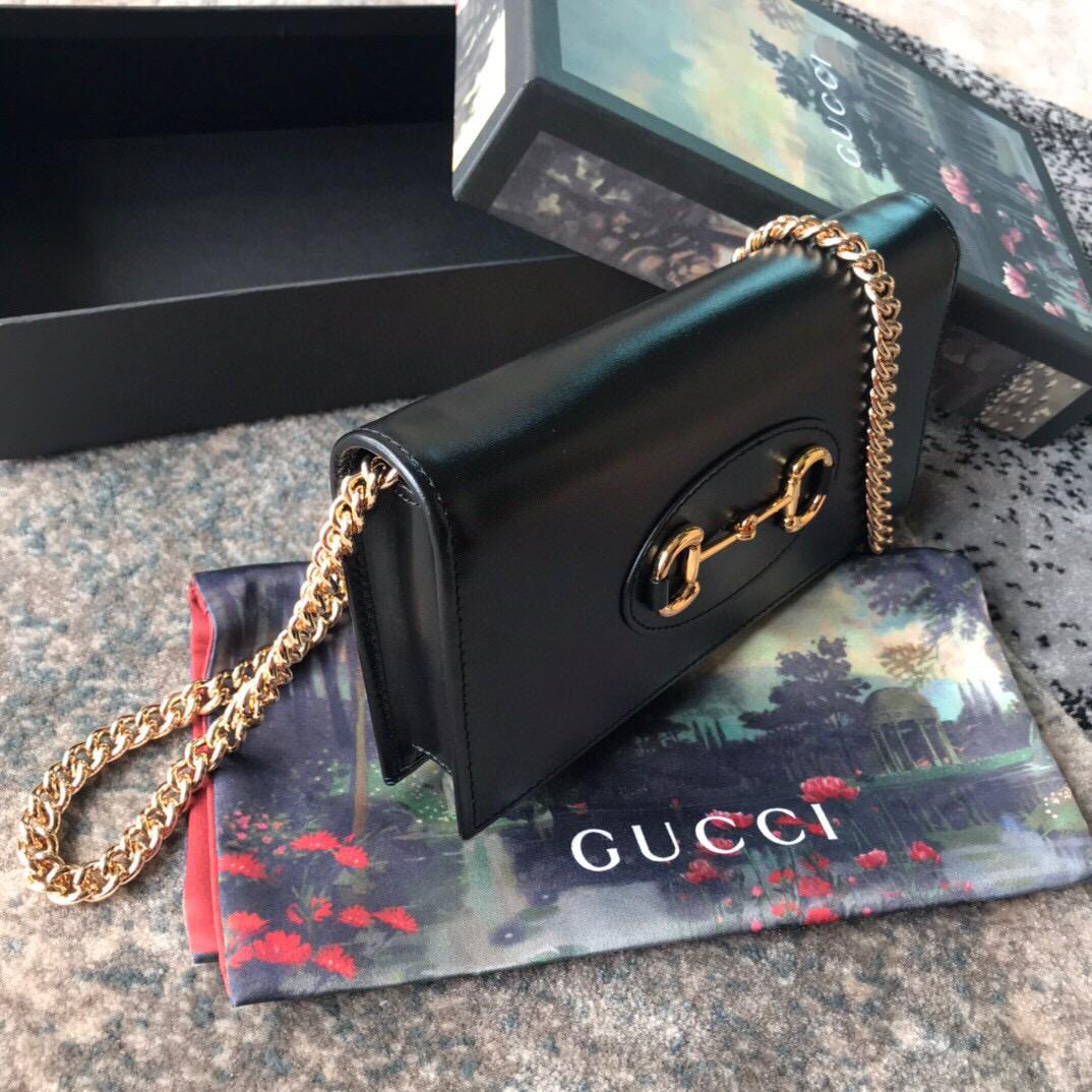 G*u*i horsebit 1955 wallet with chain