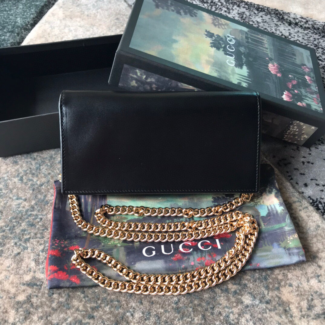 G*u*i horsebit 1955 wallet with chain