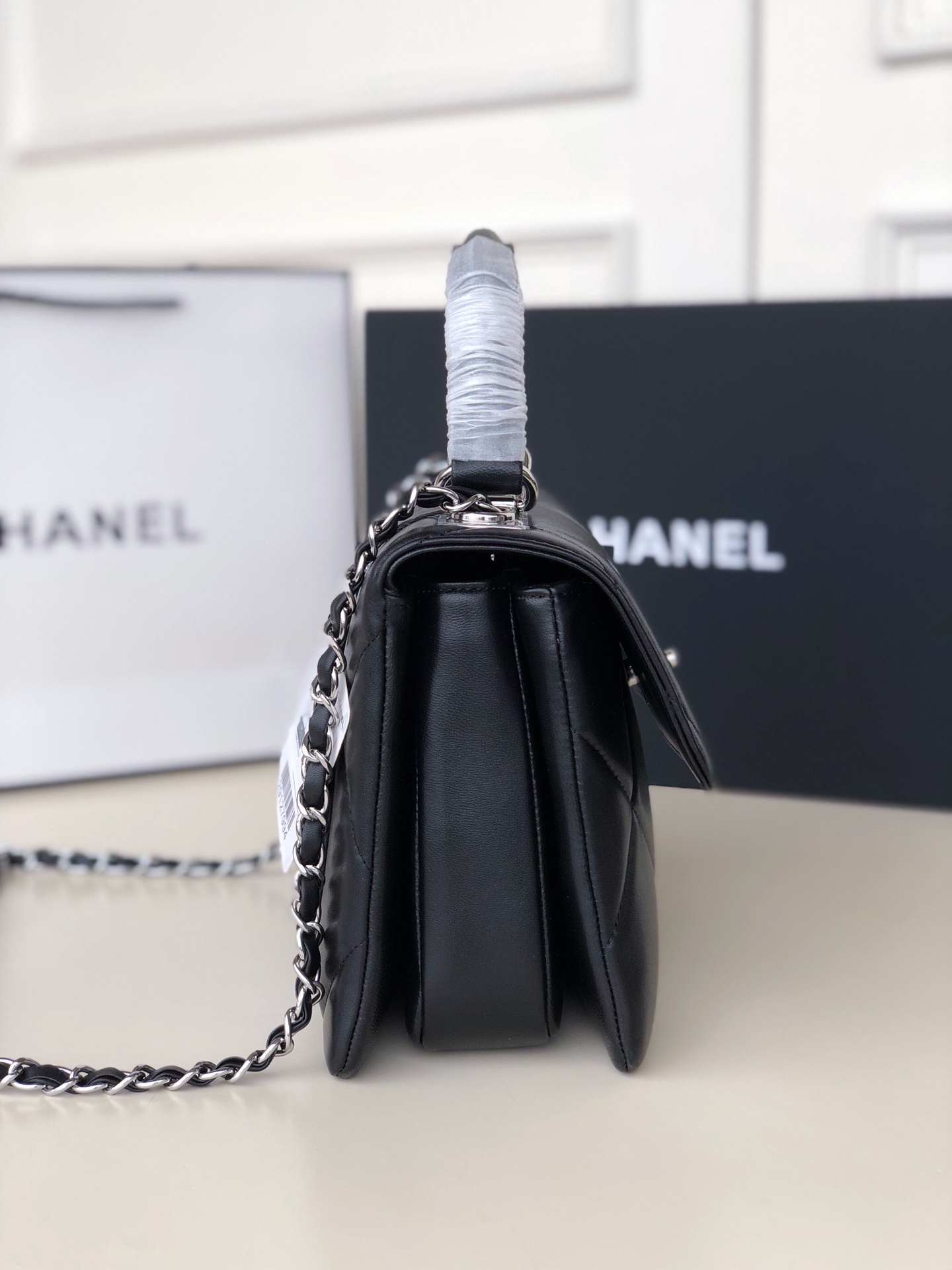 Ch*el trendy cc flap bag black