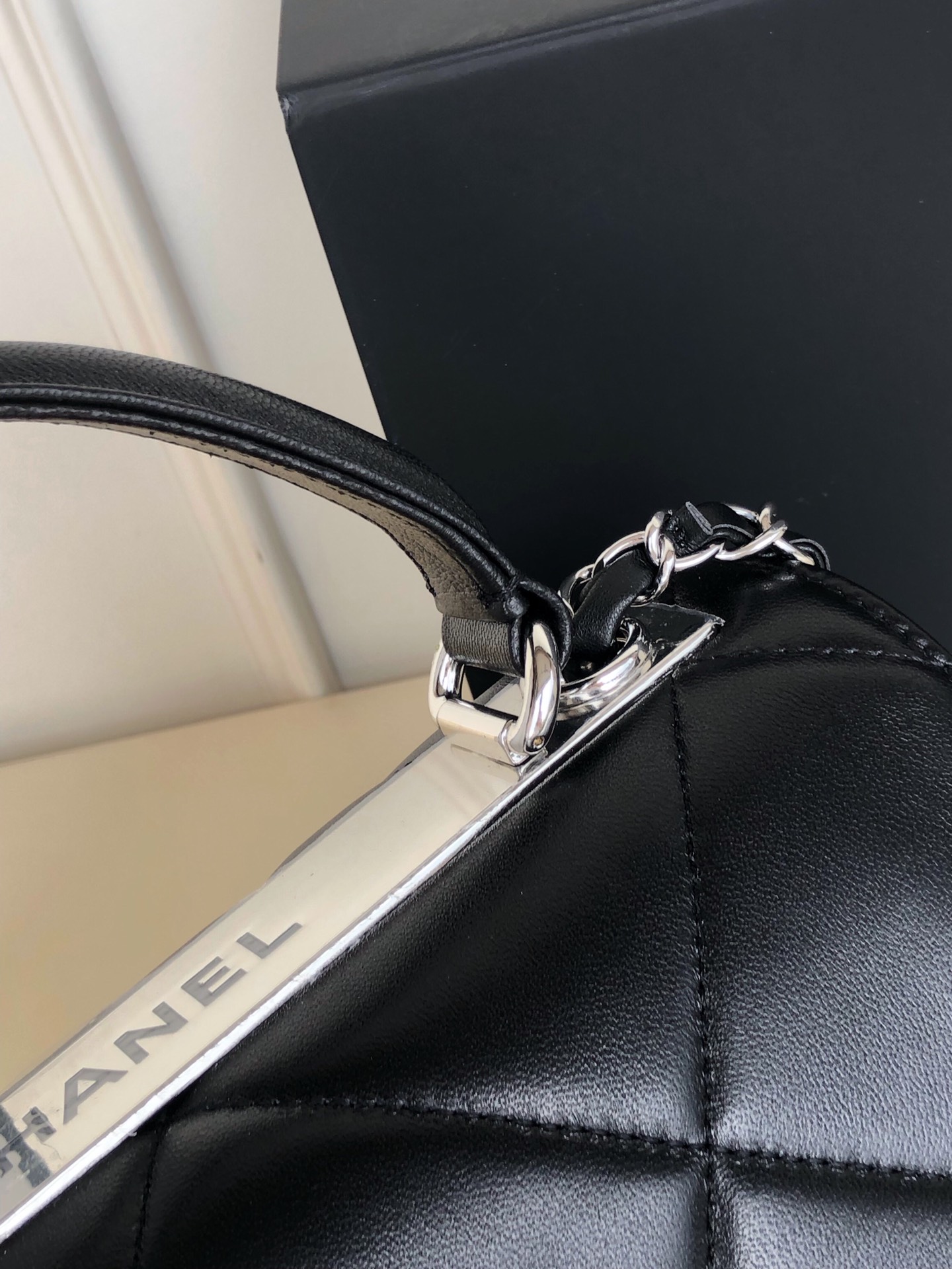 Ch*el trendy cc flap bag black