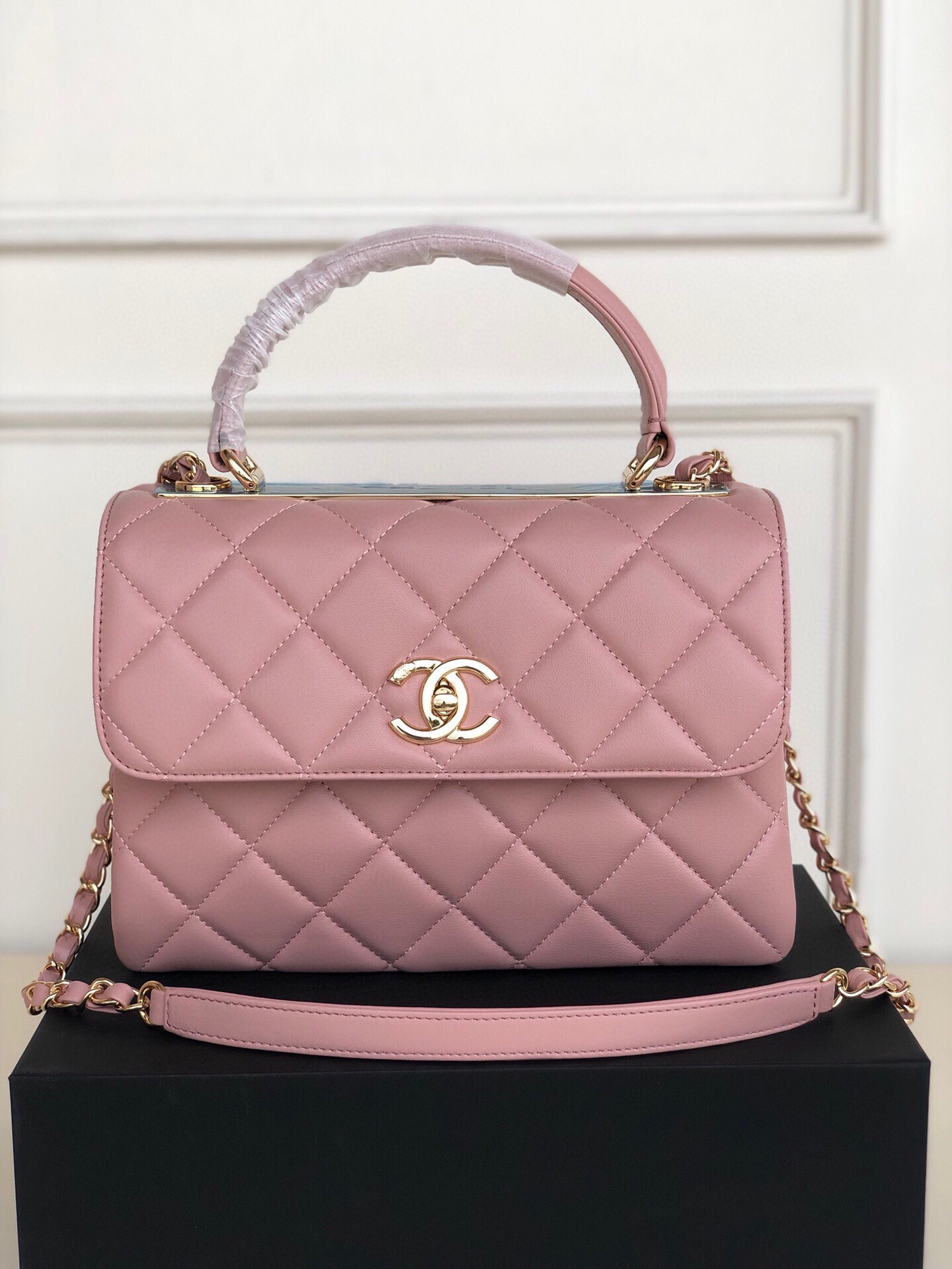 Ch*el trendy cc flap bag pink