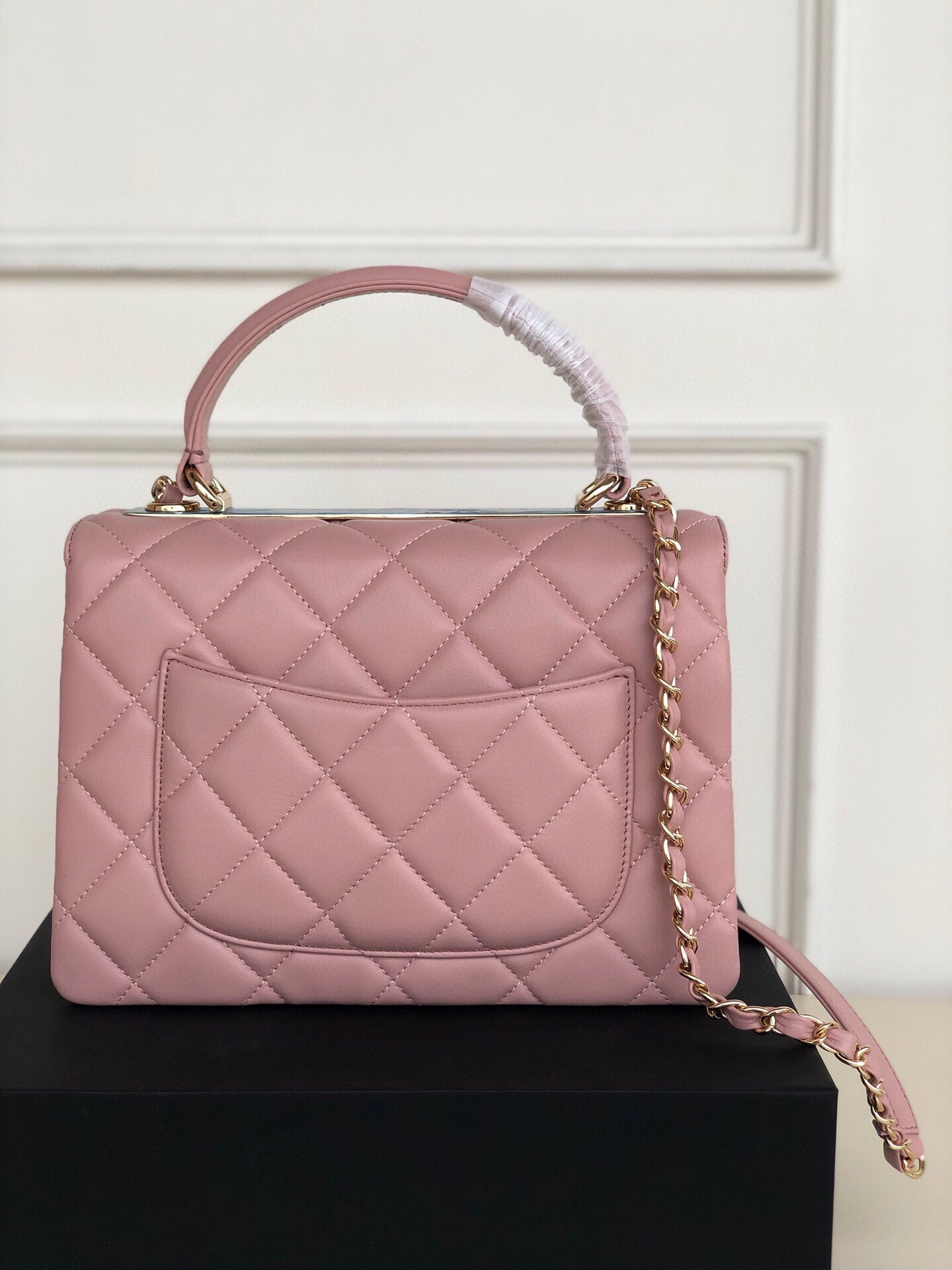 Ch*el trendy cc flap bag pink