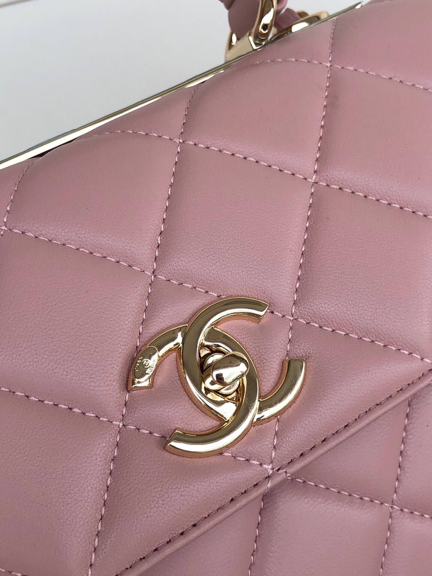 Ch*el trendy cc flap bag pink