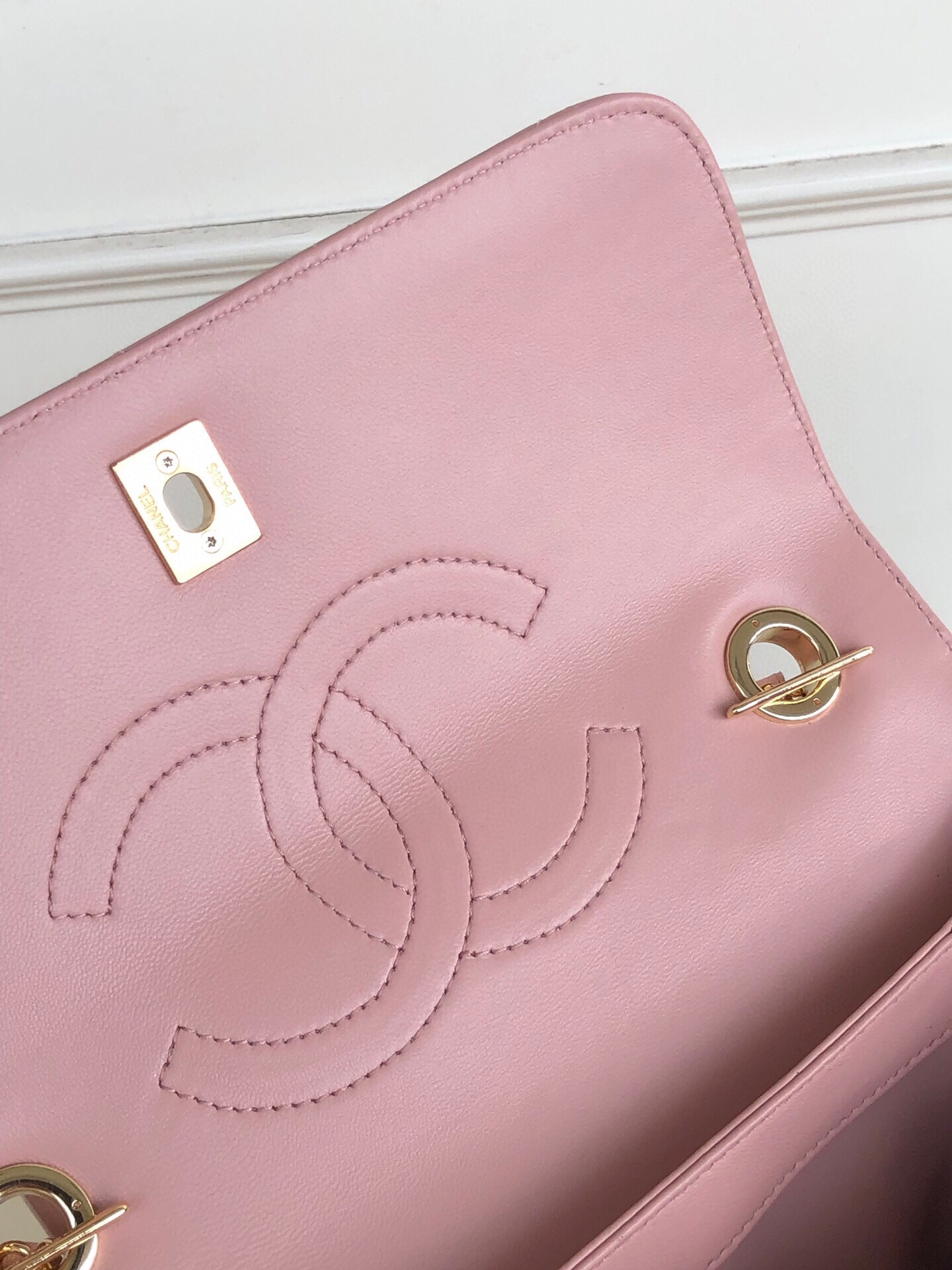 Ch*el trendy cc flap bag pink