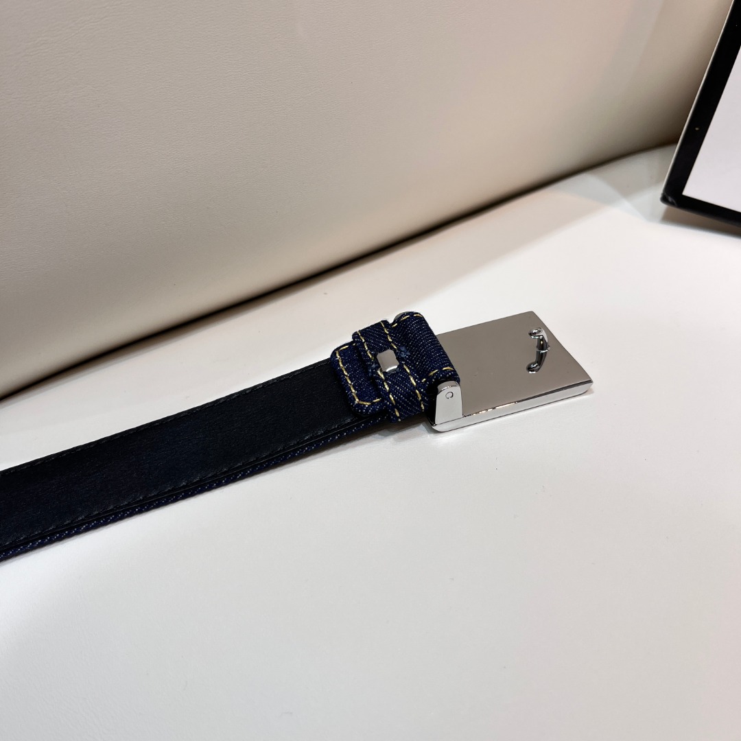 Ch*el pre-owned 1990s cc turn-lock denim belt