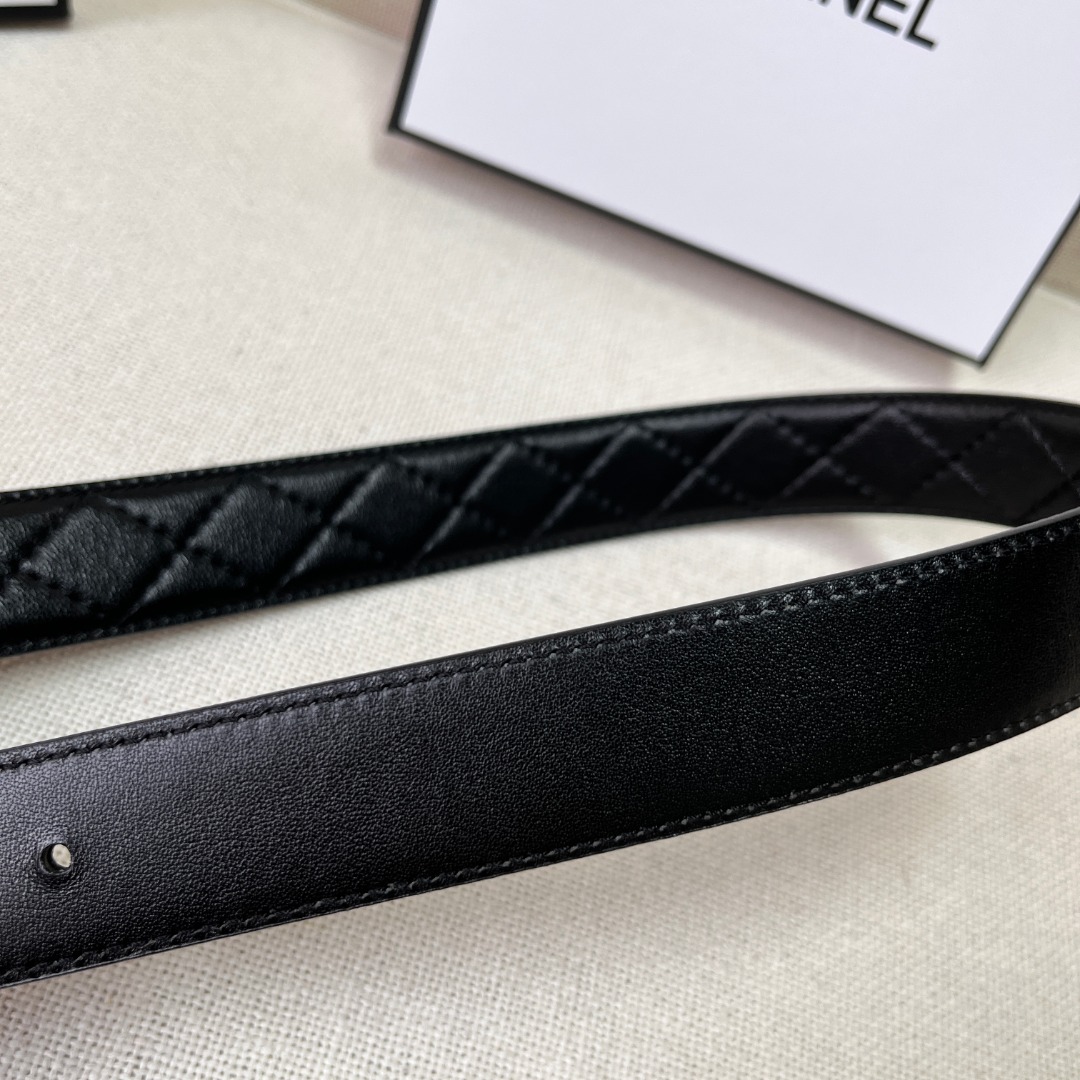 Ch*el leather belt
