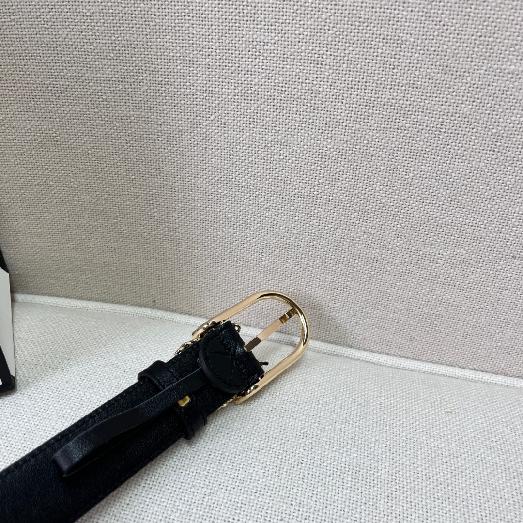 Ch*el leather belt