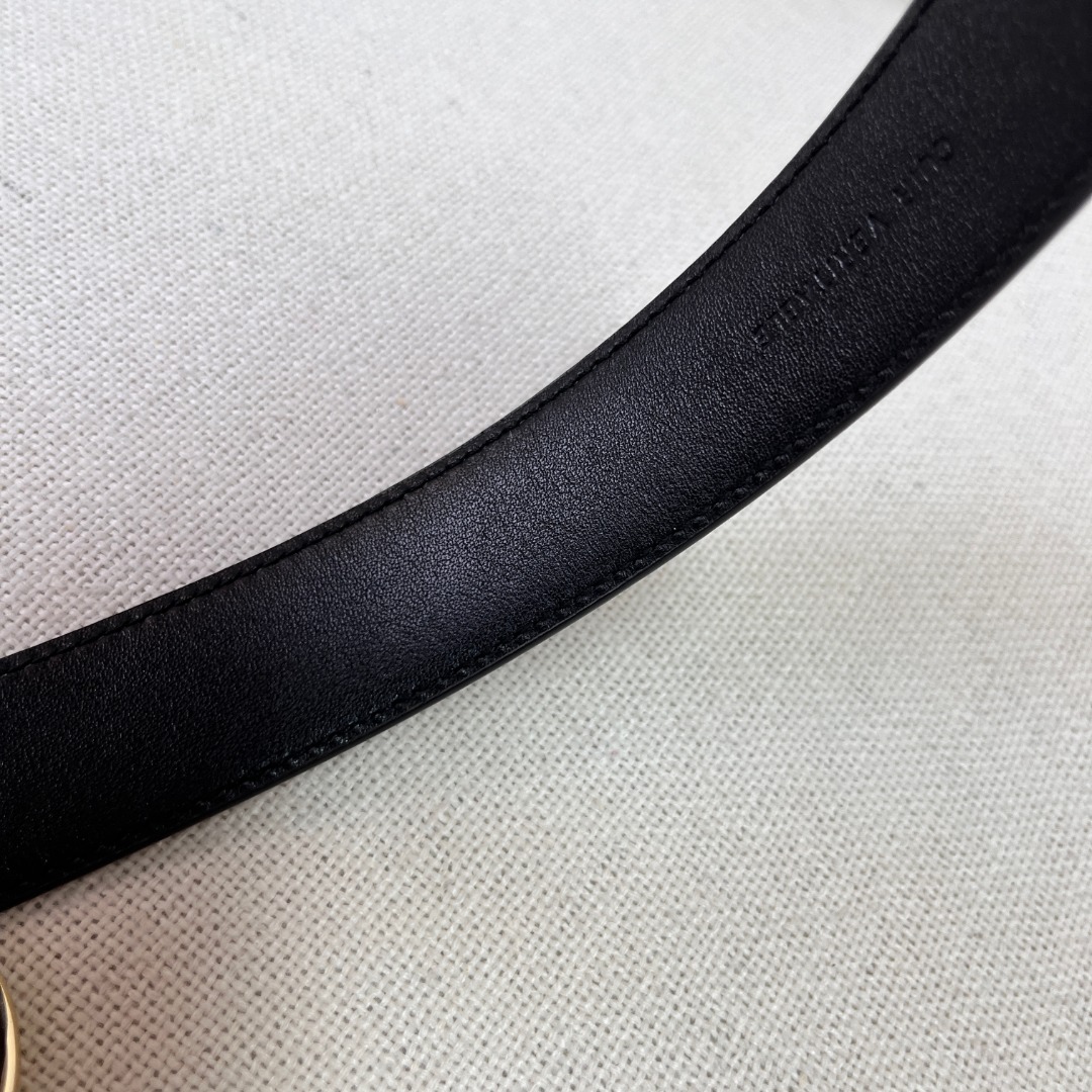 Ch*el leather belt