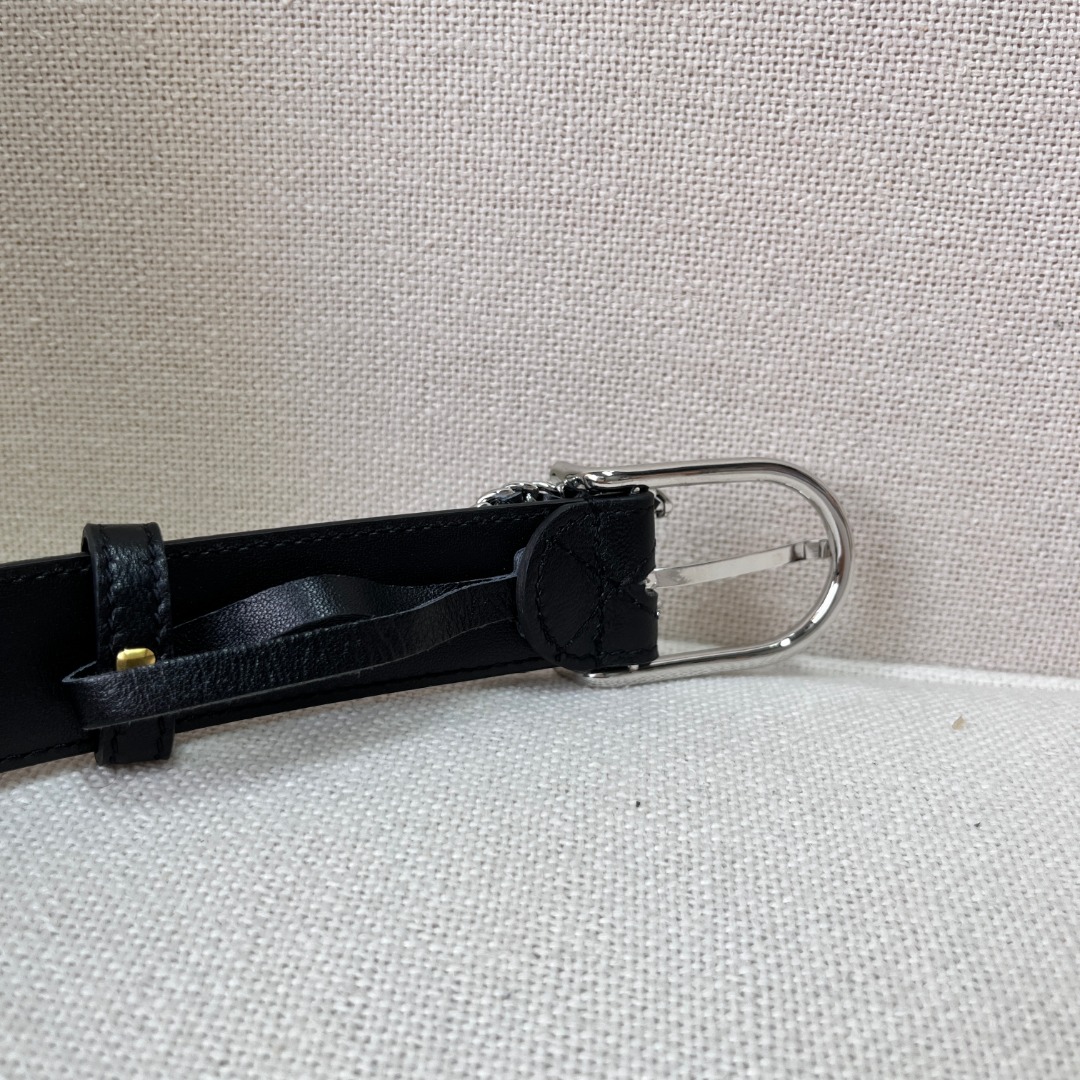 Ch*el leather belt