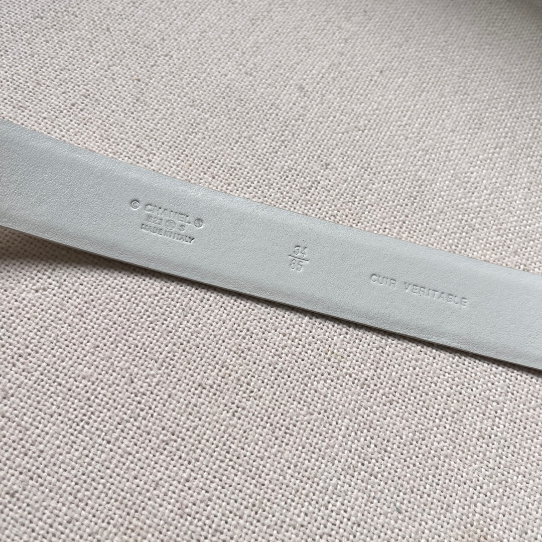 Ch*el cc logo leather belt