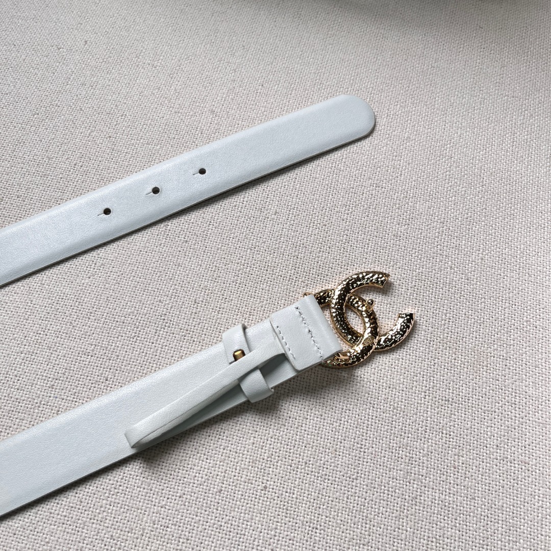 Ch*el cc logo leather belt
