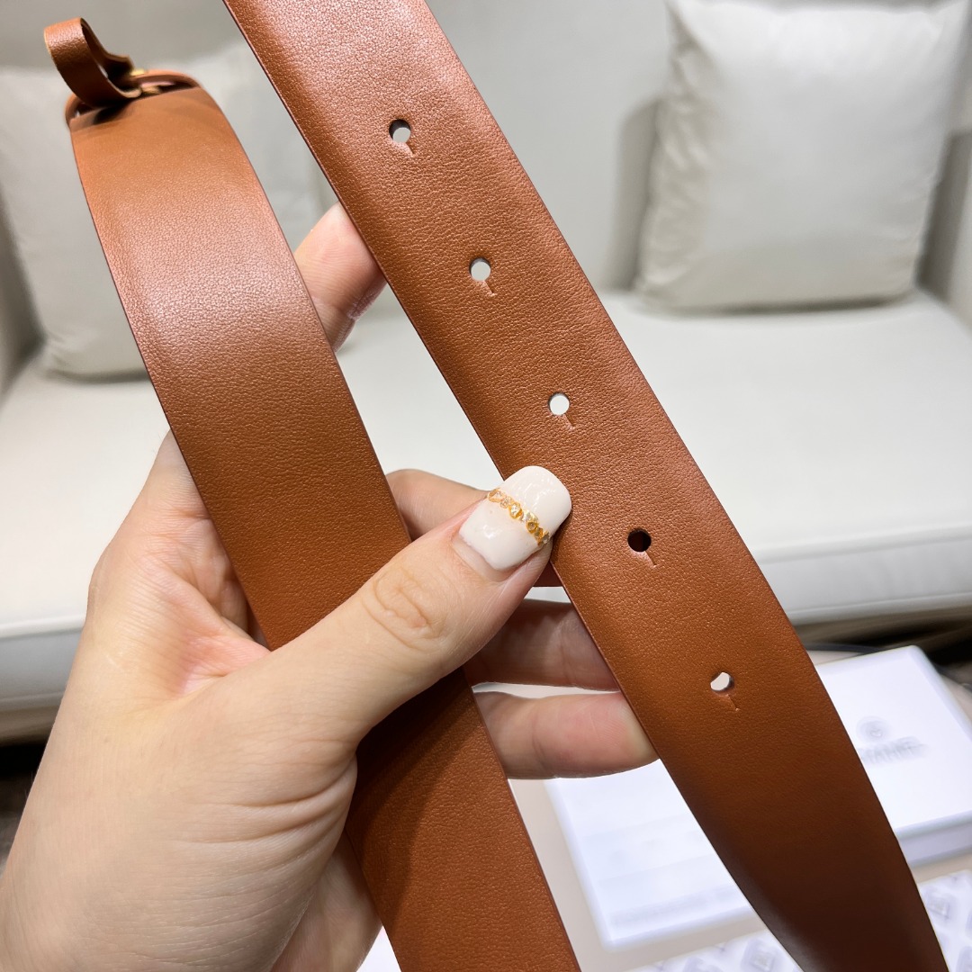 Ch*el leather belt