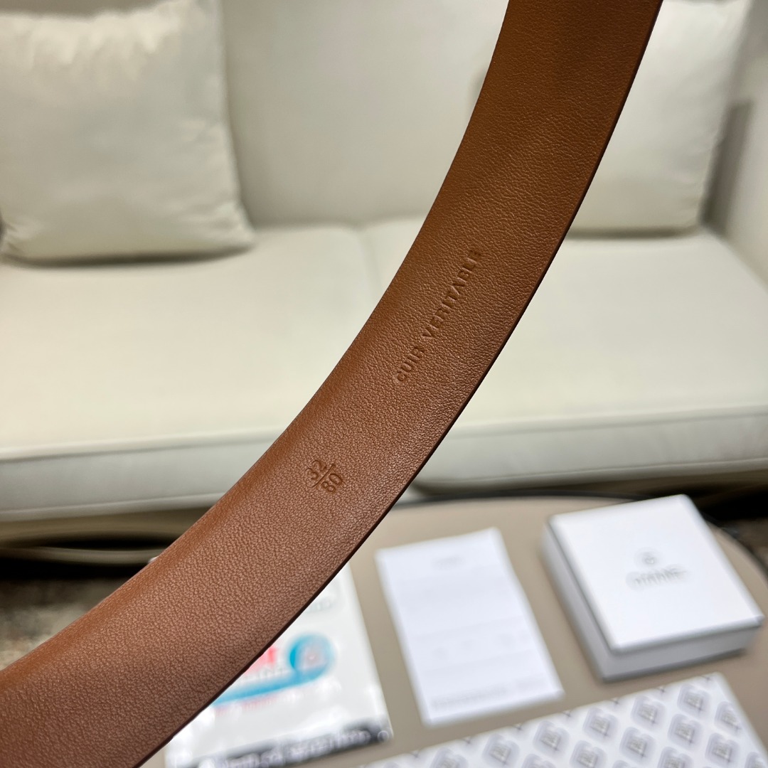 Ch*el leather belt