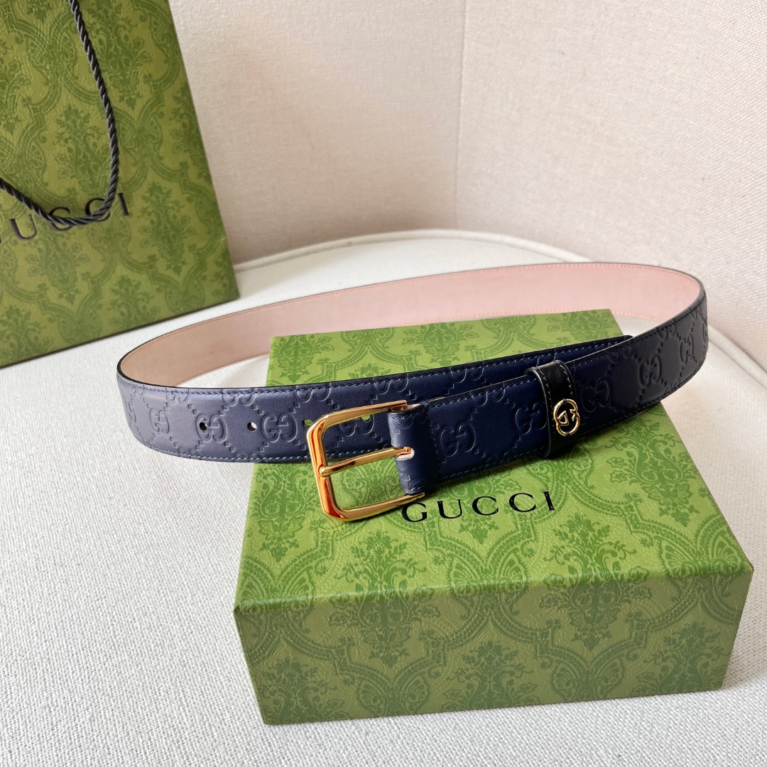 G*u*i monogram belt