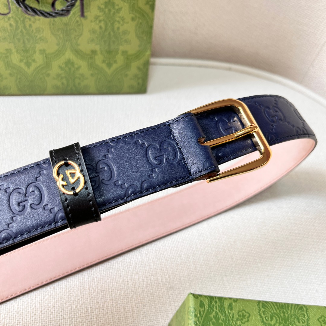 G*u*i monogram belt