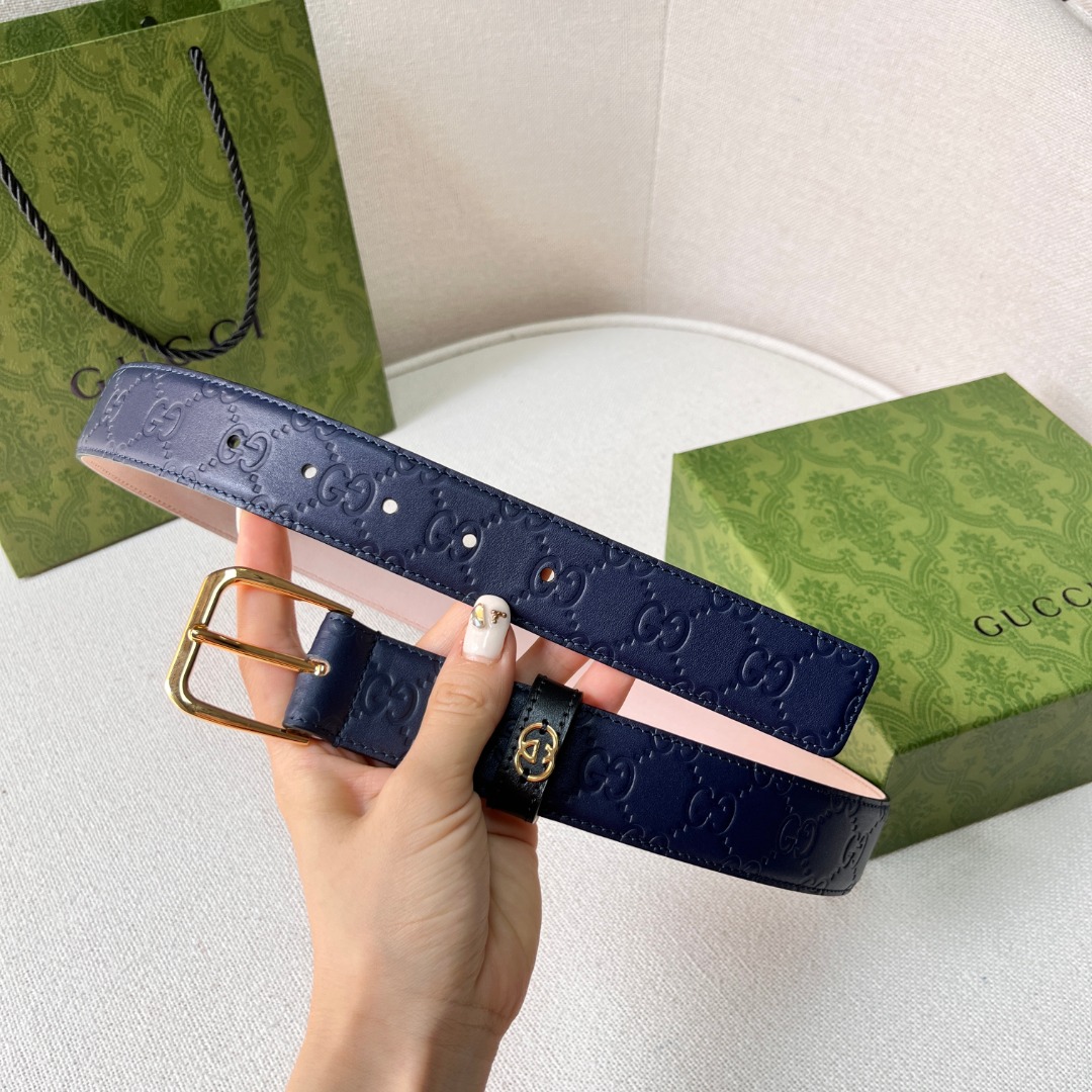 G*u*i monogram belt