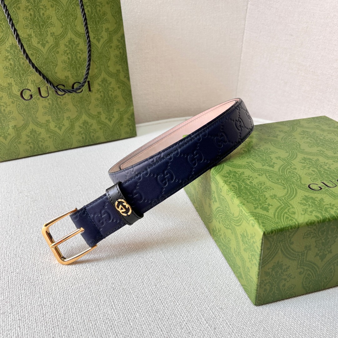 G*u*i monogram belt