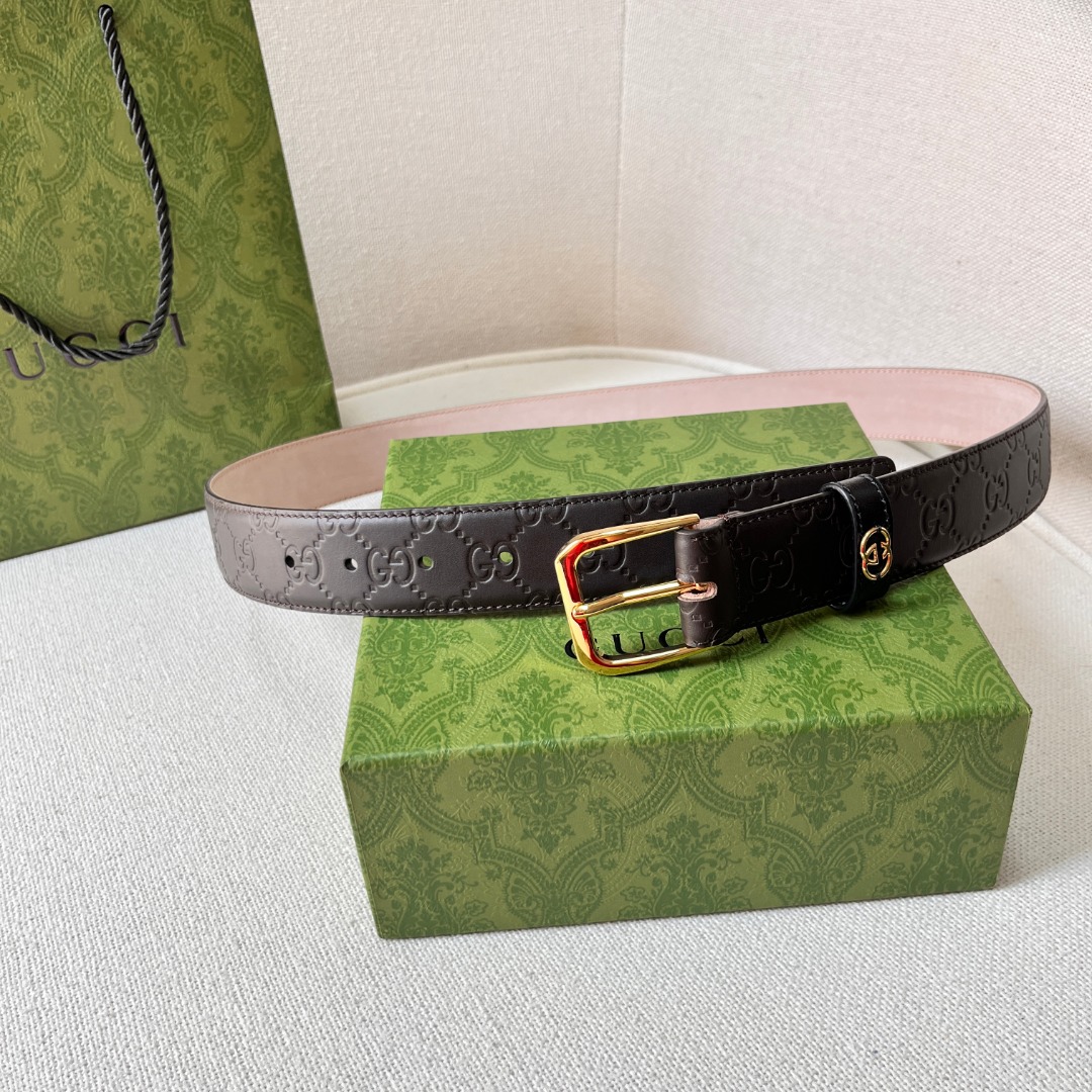G*u*i monogram belt