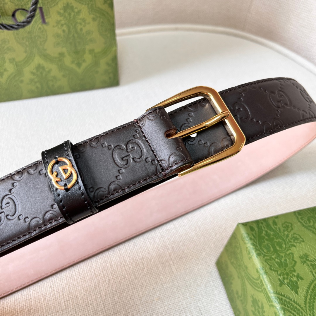 G*u*i monogram belt