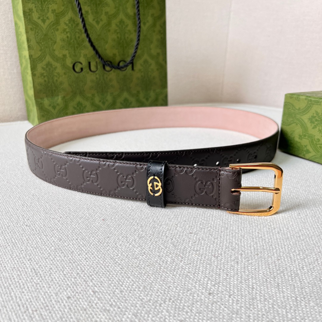 G*u*i monogram belt