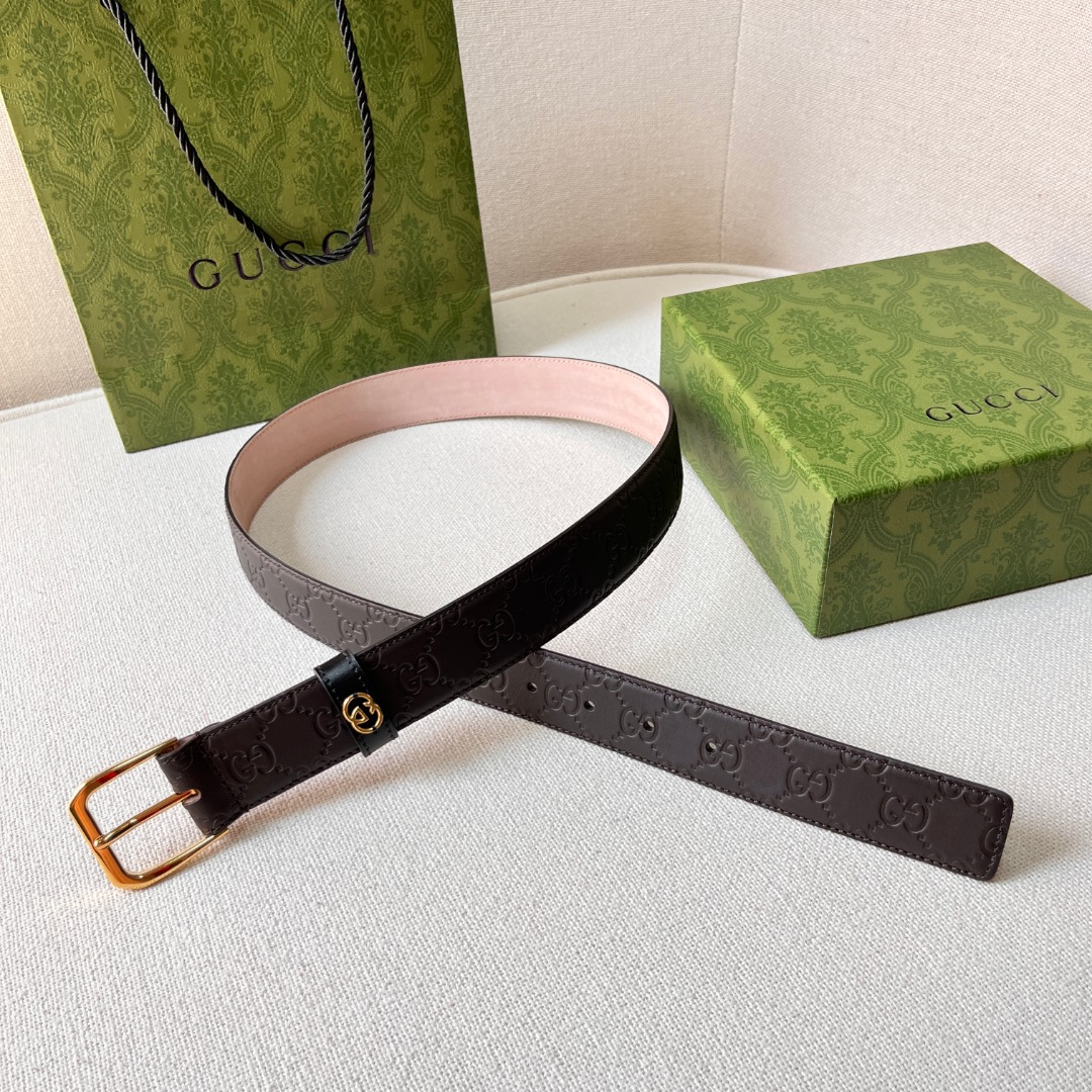 G*u*i monogram belt
