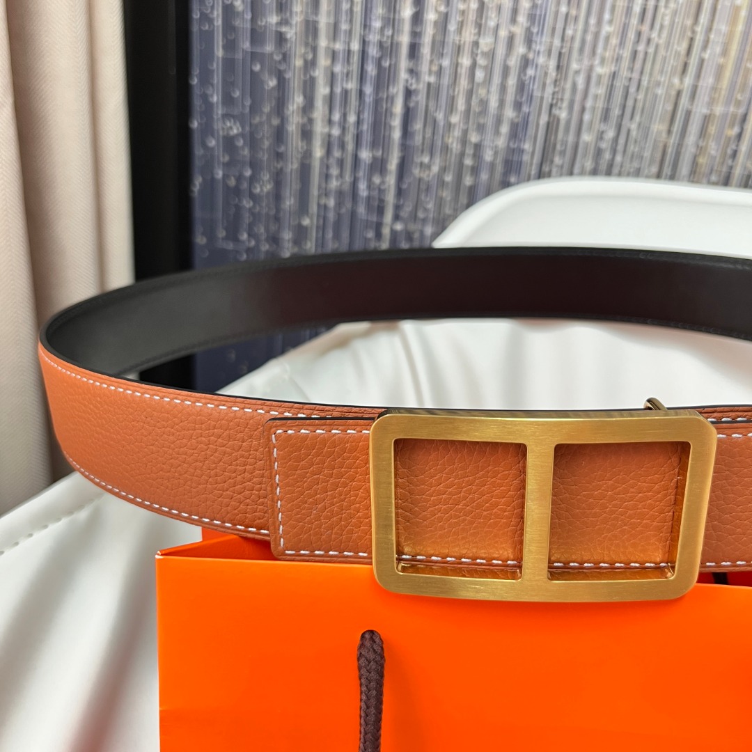H**mes leather belt