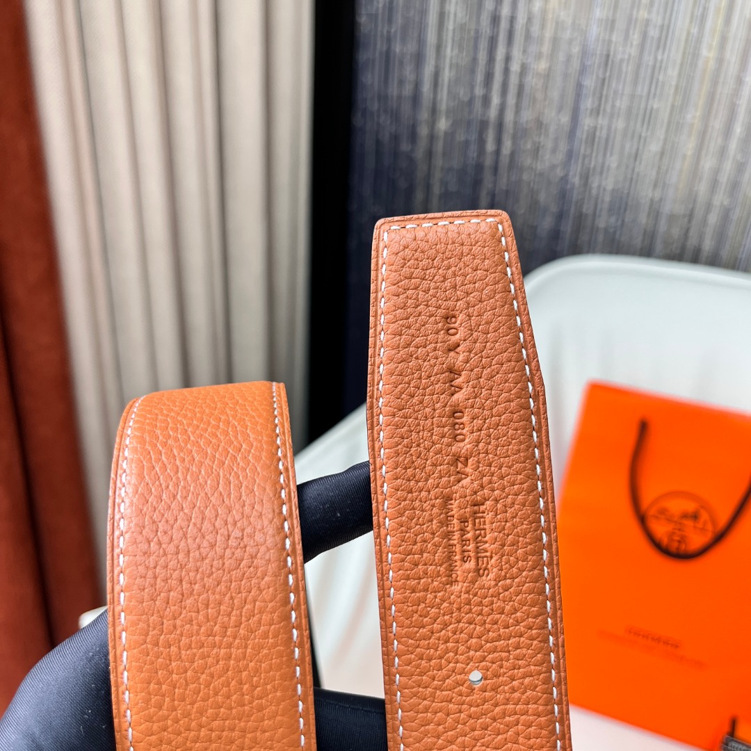 H**mes leather belt