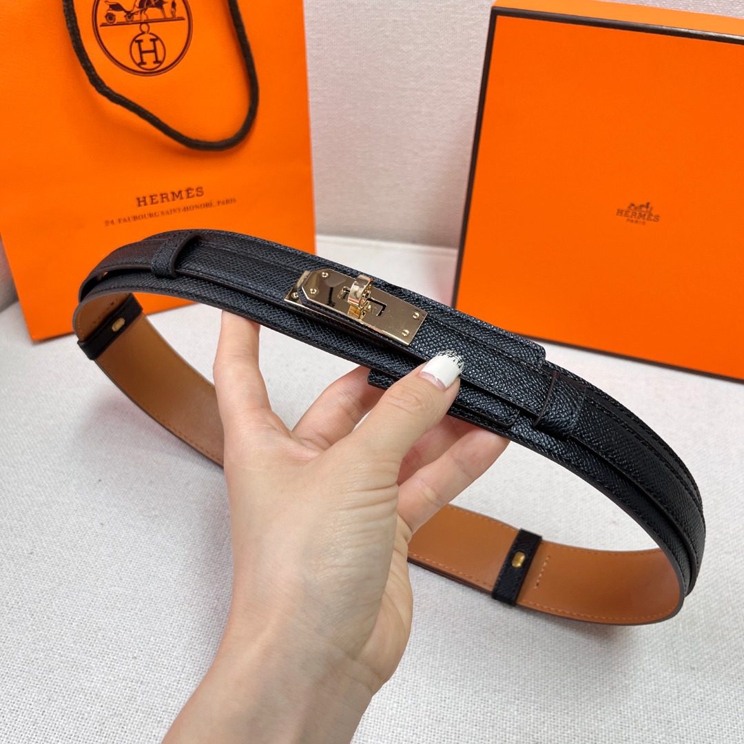 H**mes epsom kelly belt