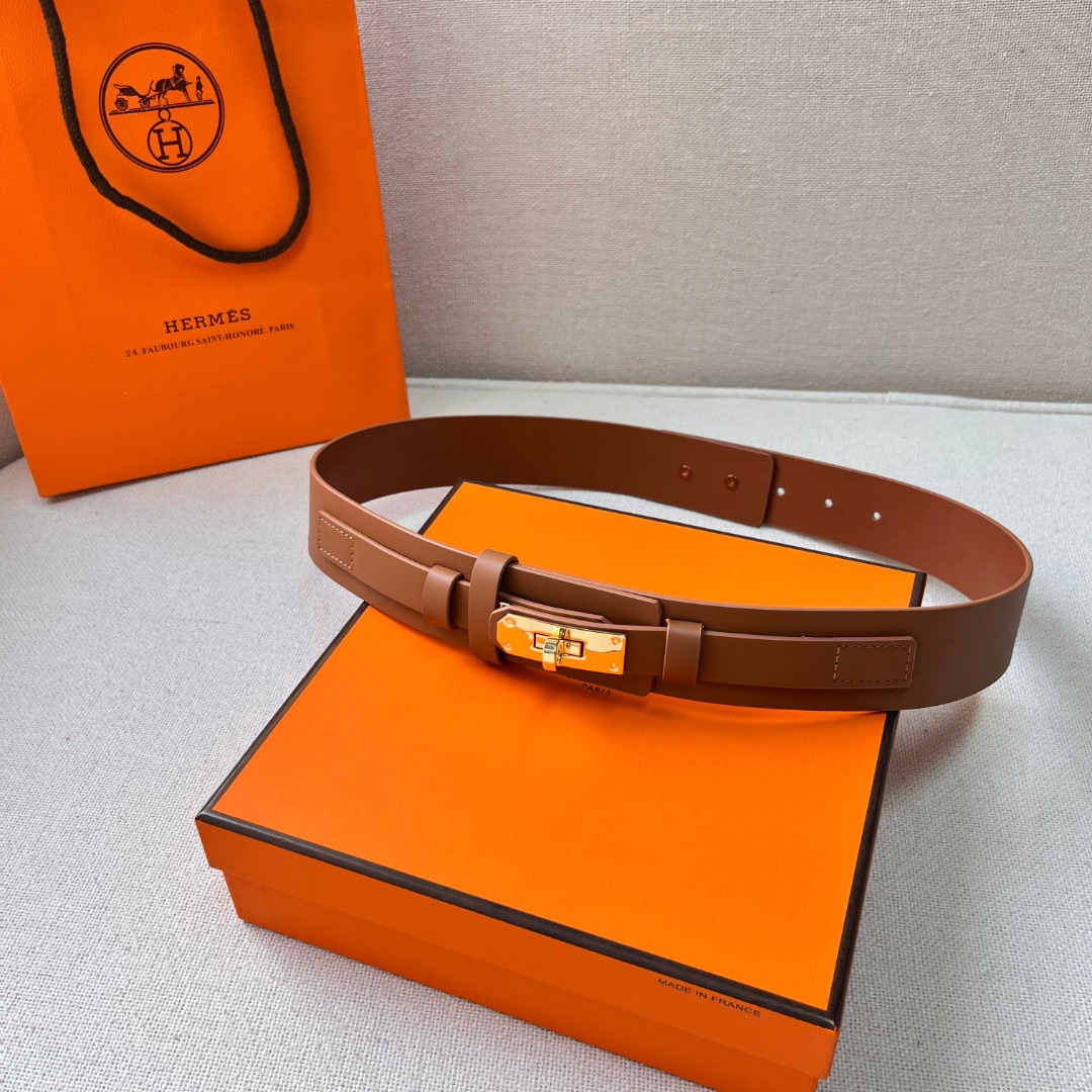 H**mes epsom kelly belt