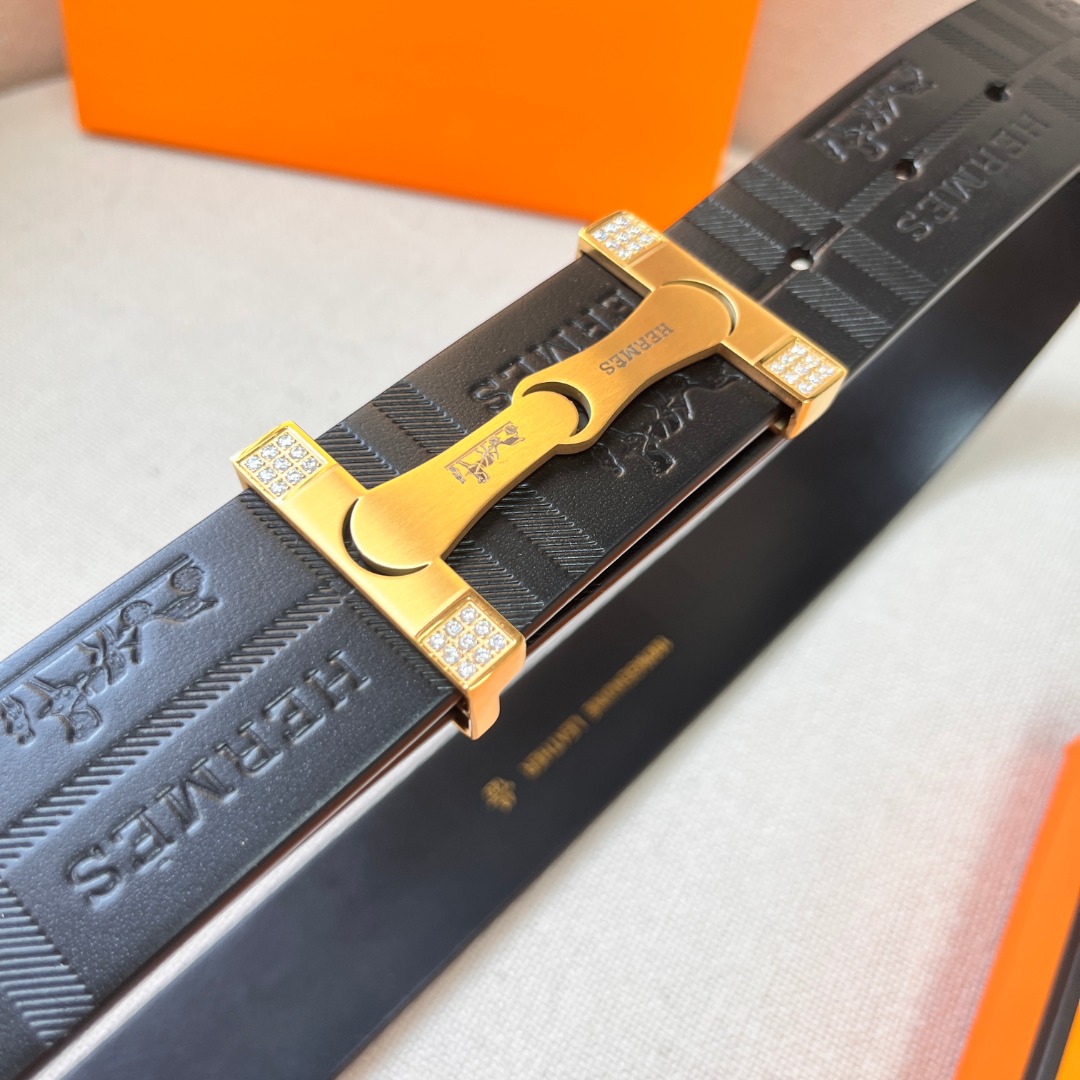 H**mes leather belt 2