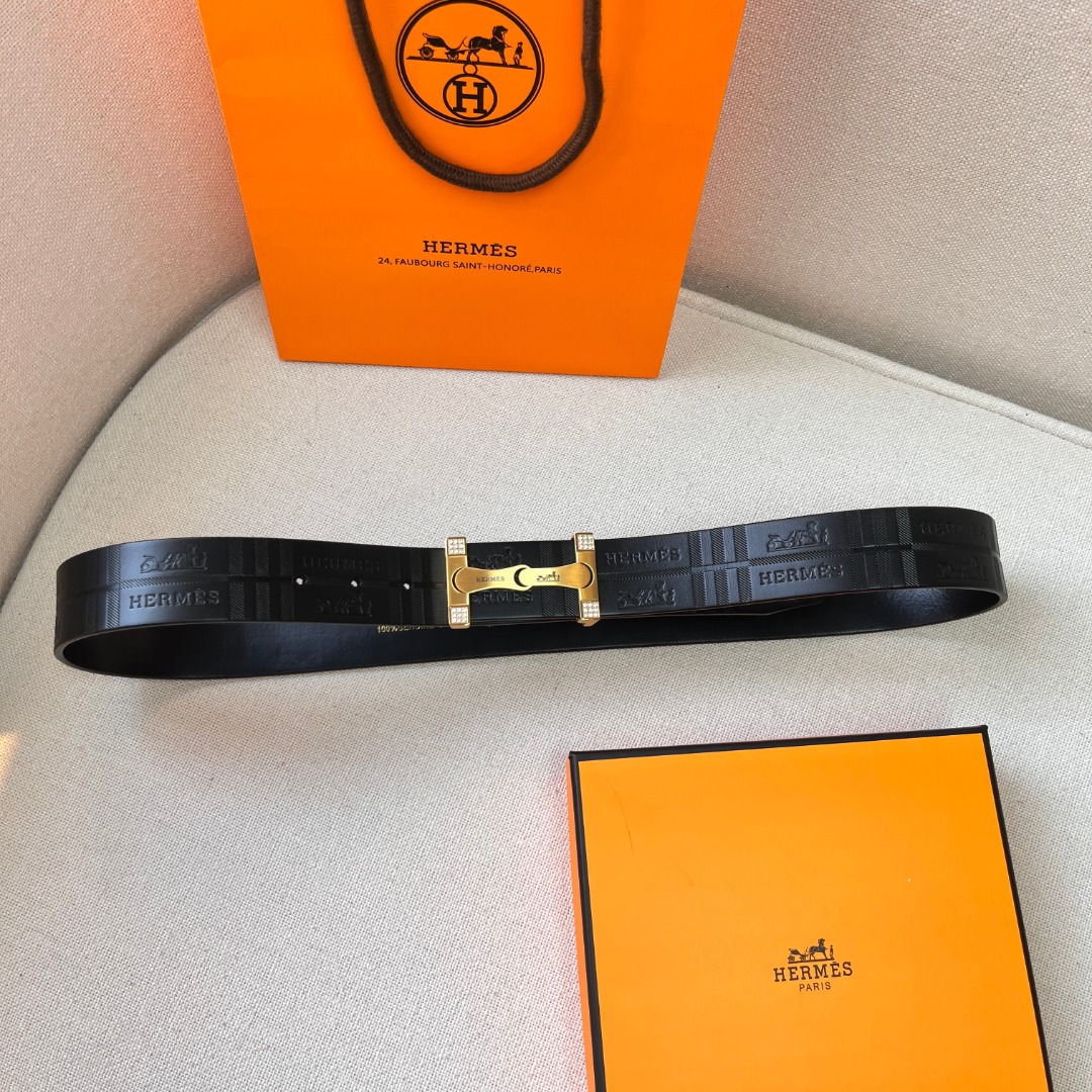 H**mes leather belt 2