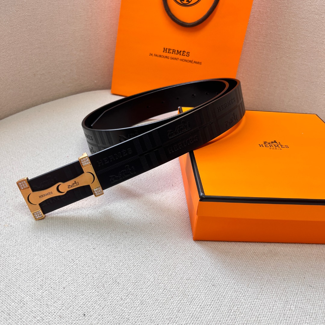 H**mes leather belt 2