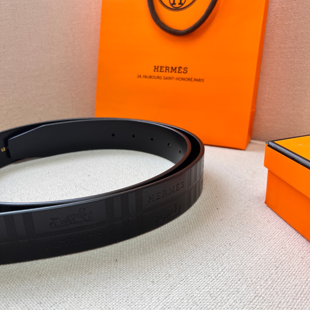 H**mes leather belt 2