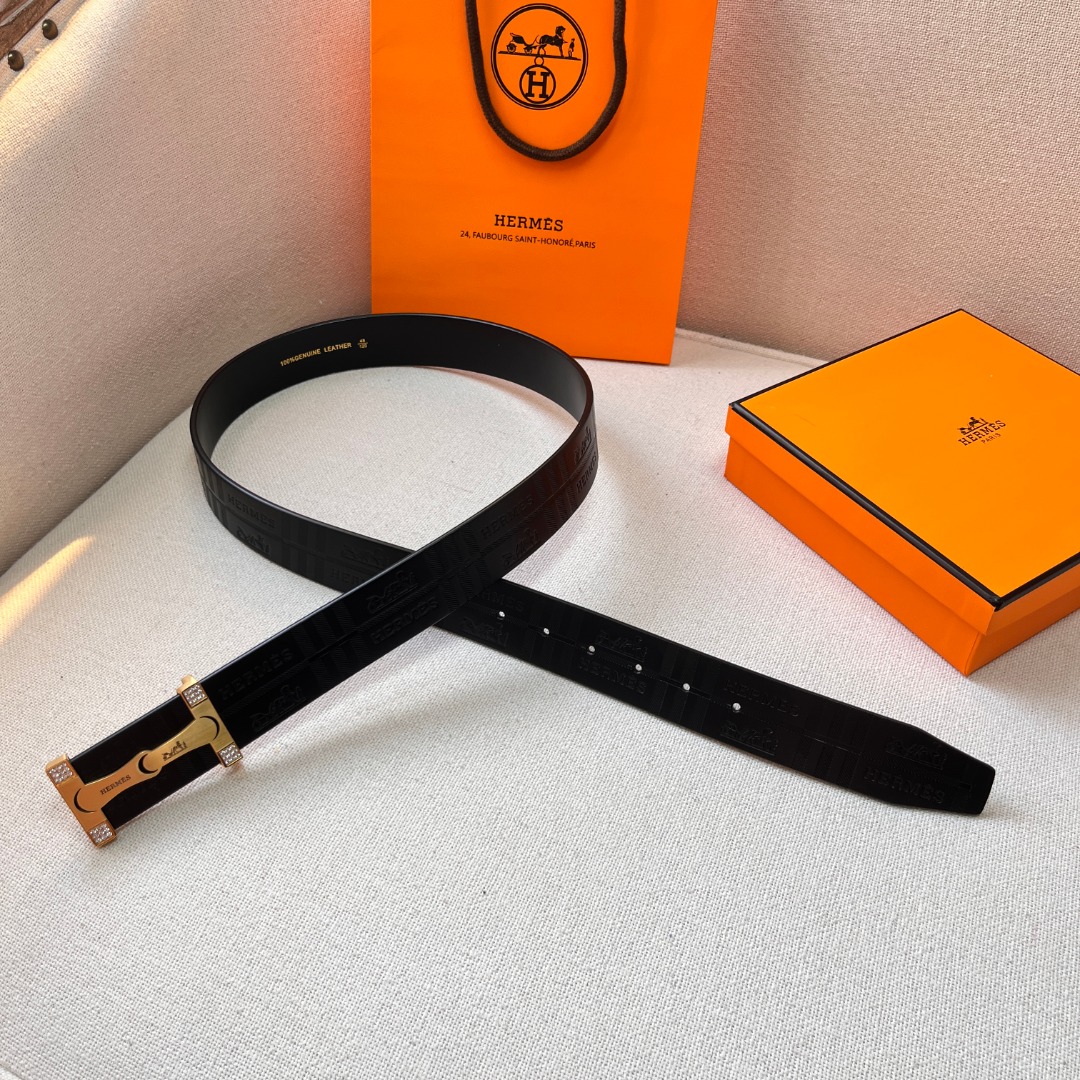 H**mes leather belt 2