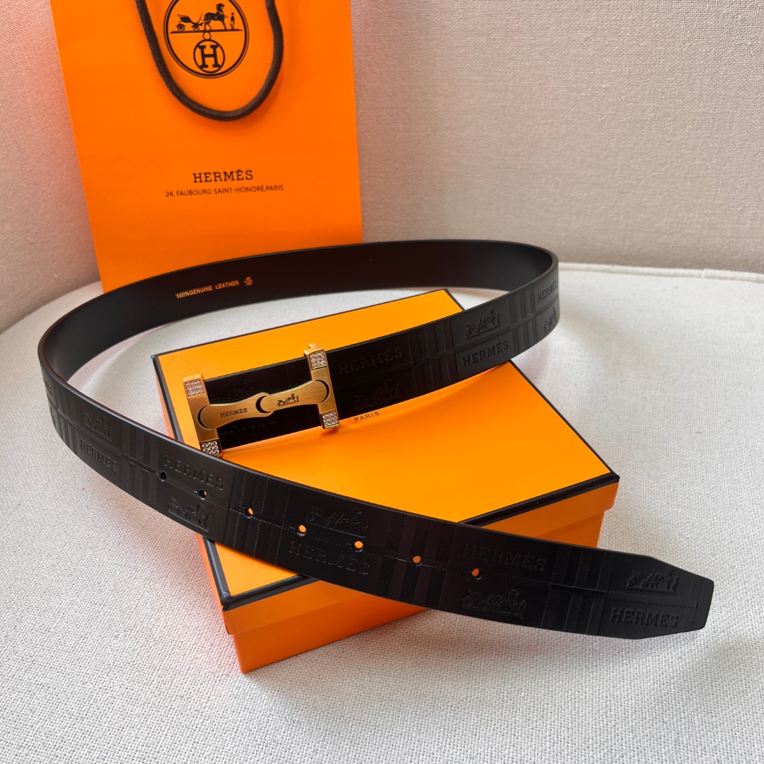 H**mes leather belt 2