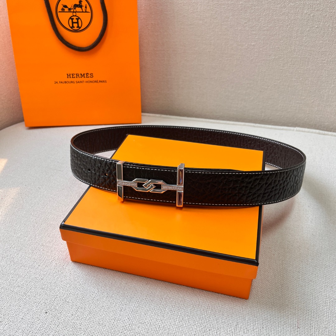H**mes leather belt 3