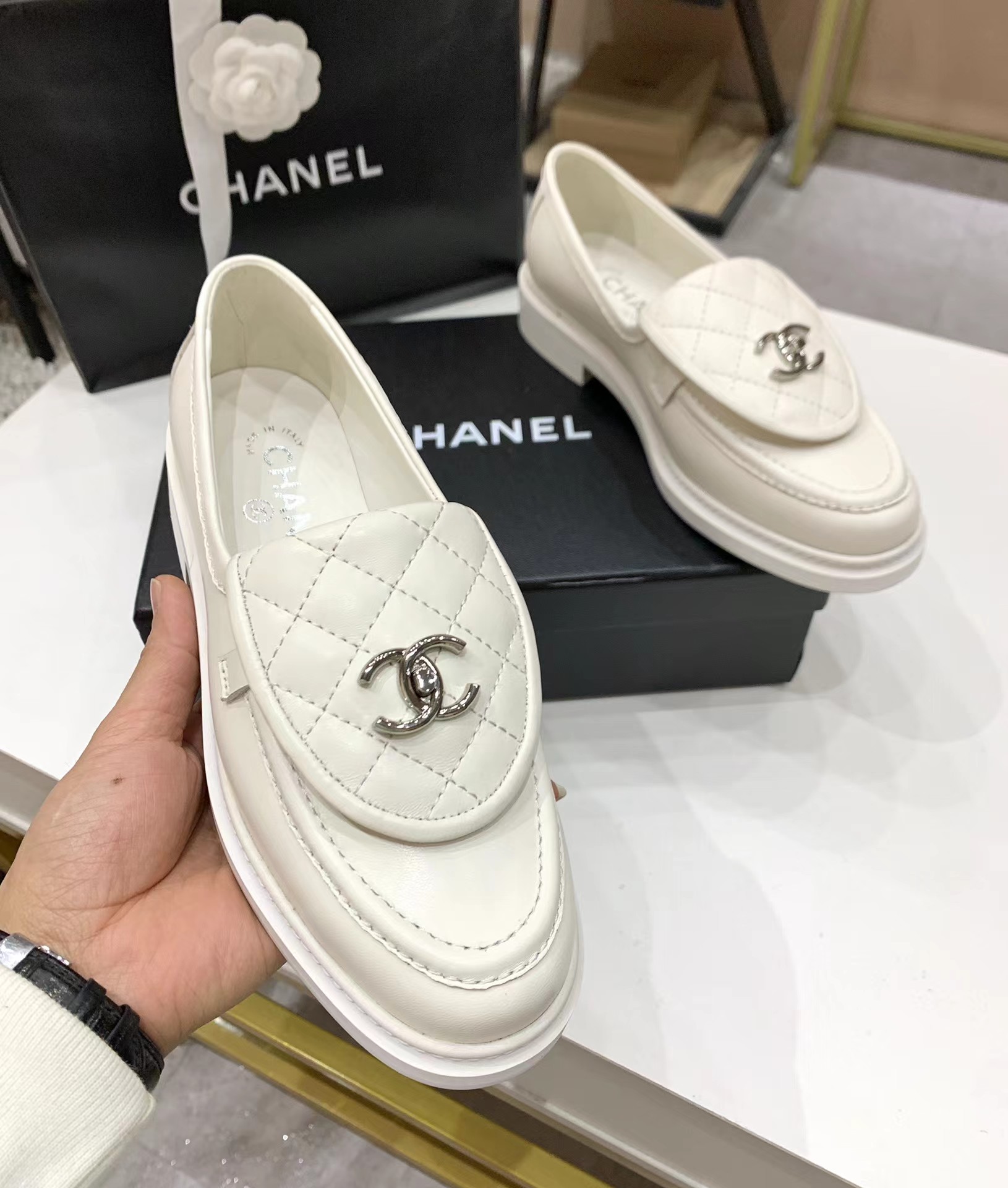 Ch*el loafers