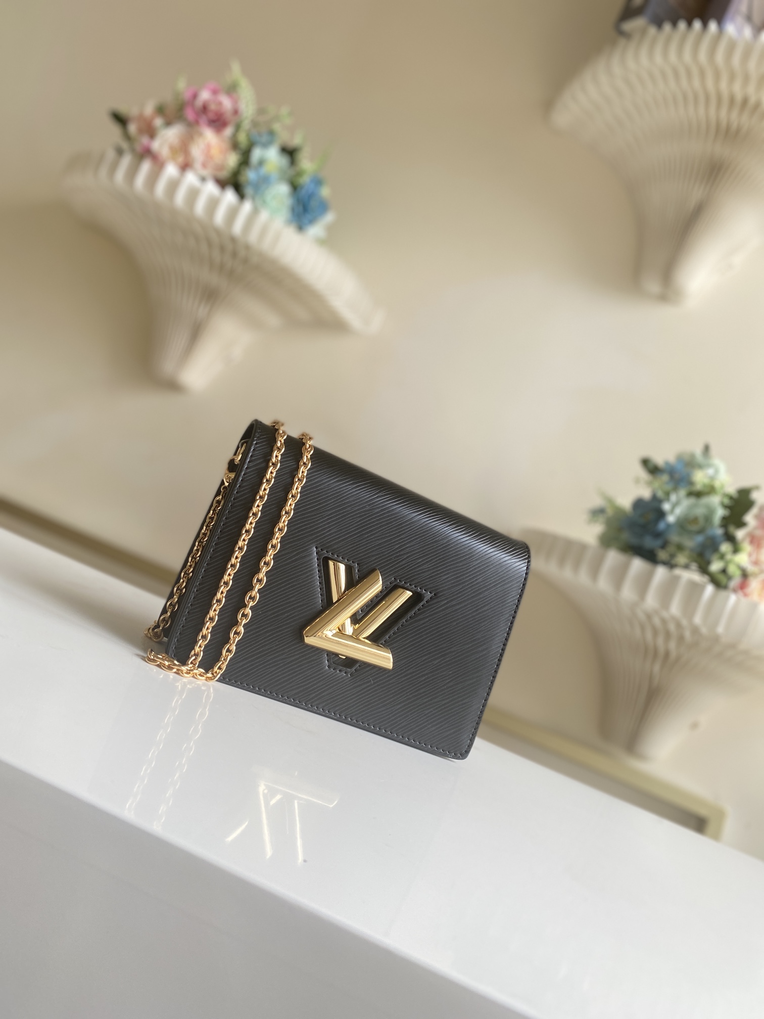 Twist Belt Chain Bag