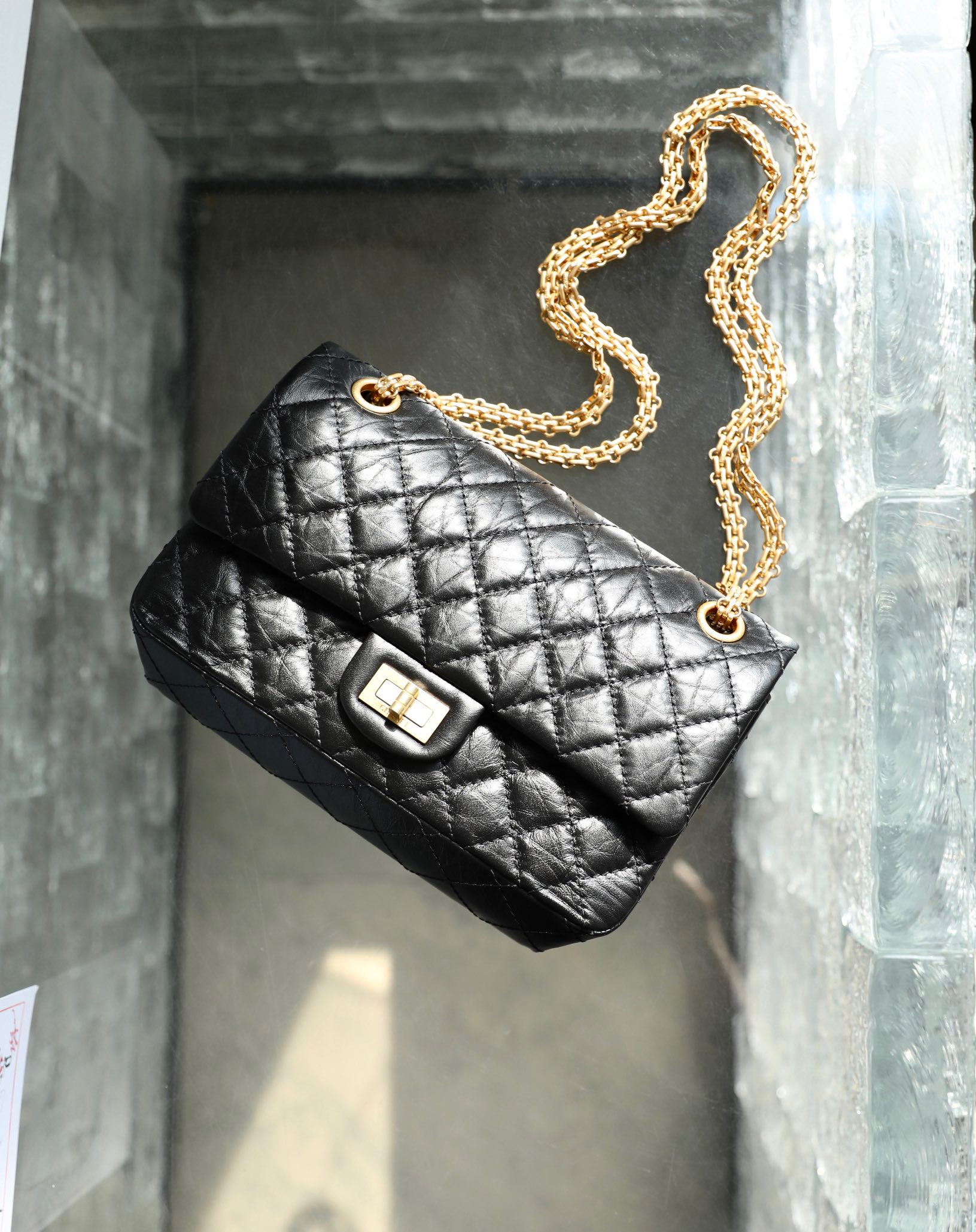 Ch*el reissued 2.55 medium flap bag