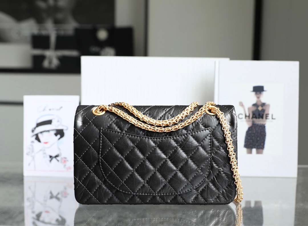 Ch*el reissued 2.55 medium flap bag