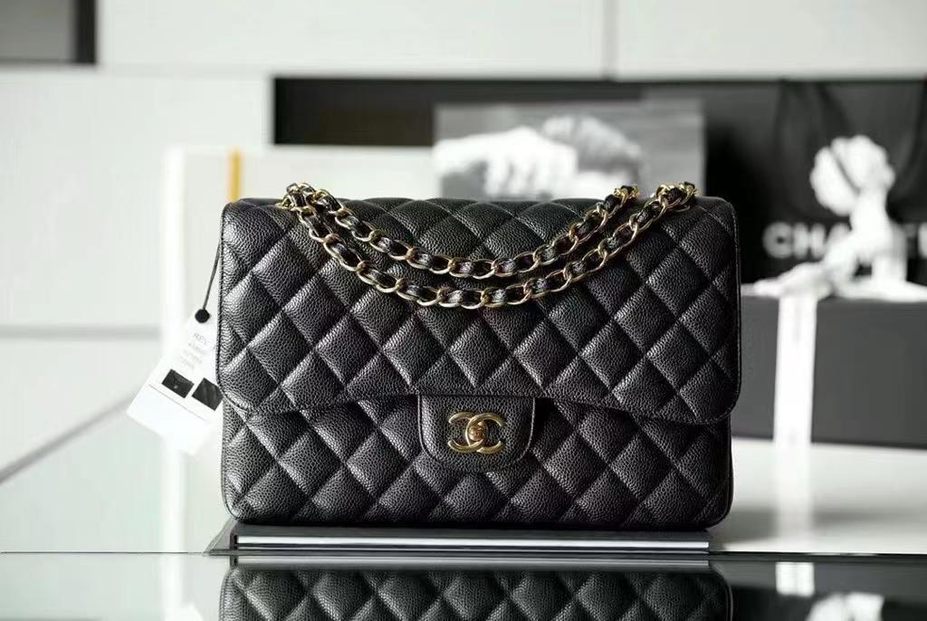 1:1 top aaa grade Ch*el classic flap bag large