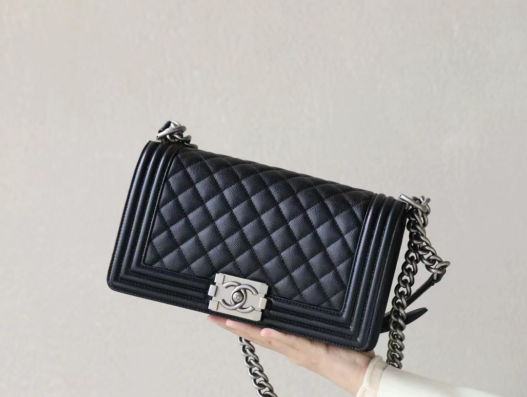 boy Ch*el shoulder bag cow leather