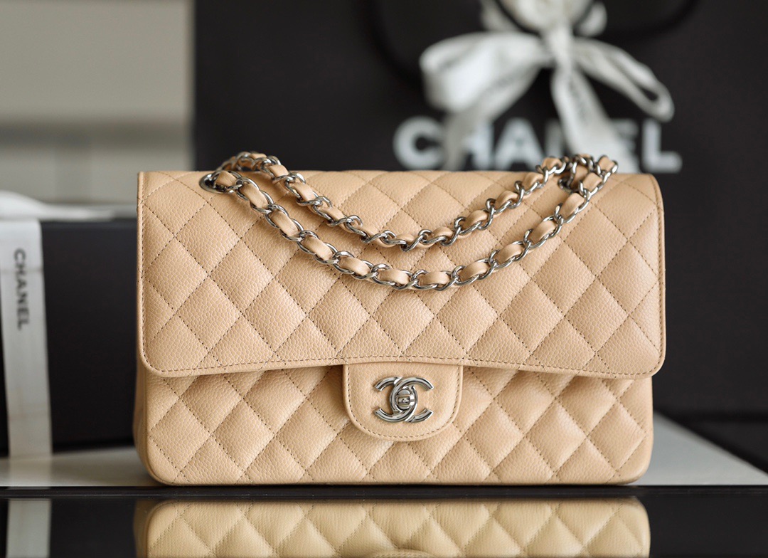 Ch*el medium classic flap bag
