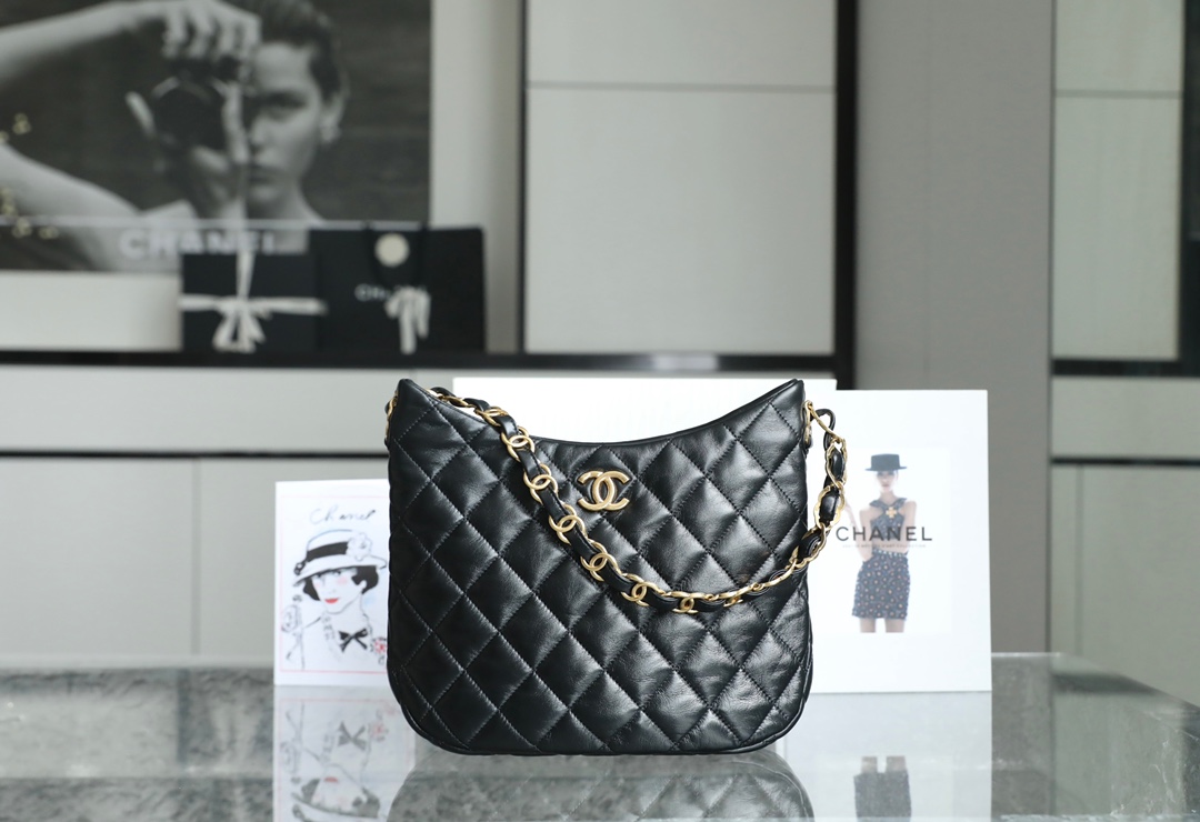 Ch*el large hobo bag