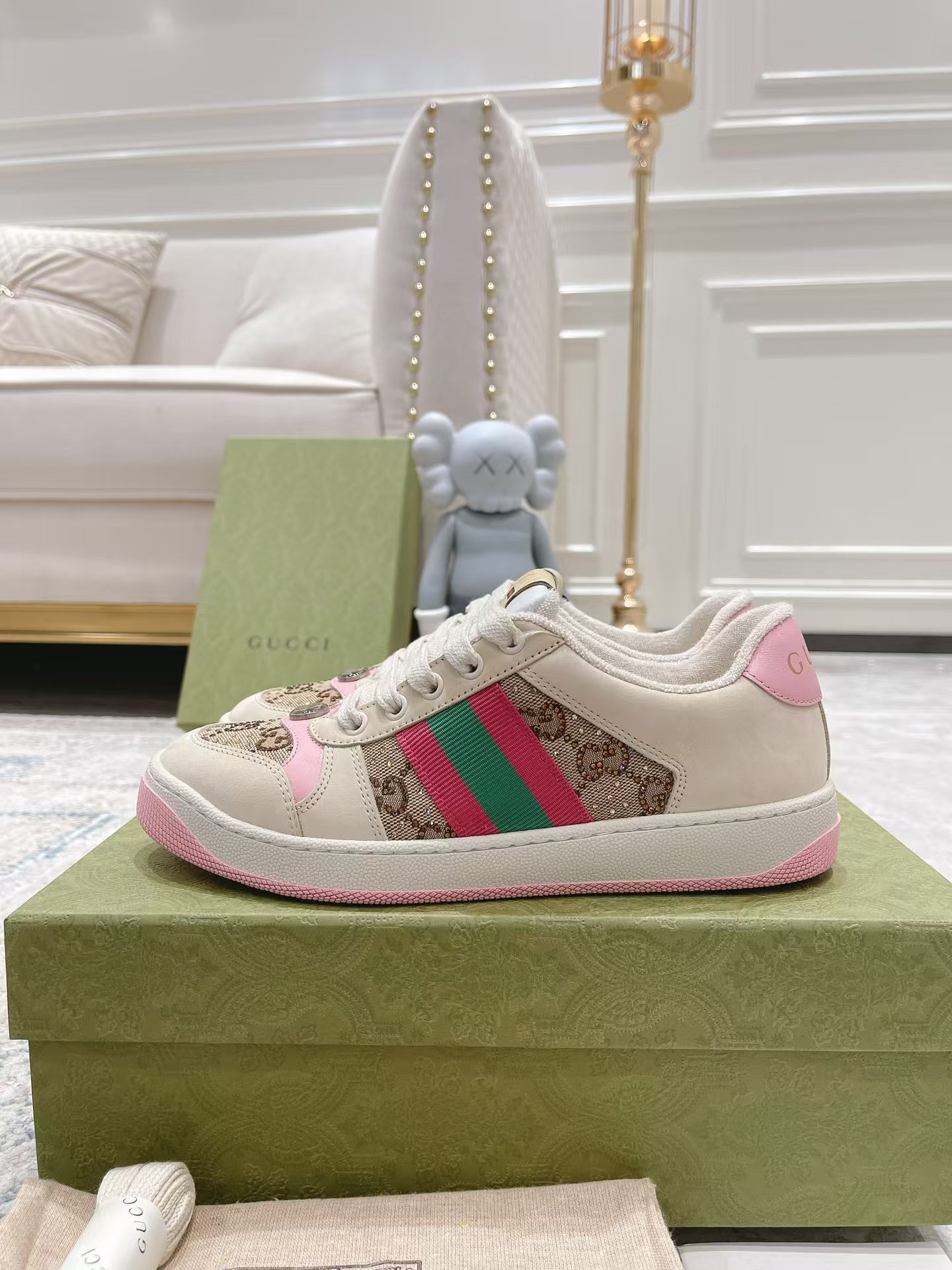 Women’s Screener Sneaker with Crystals