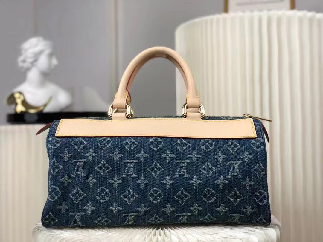 l**is V*t*n monogram denim neo speedy blue