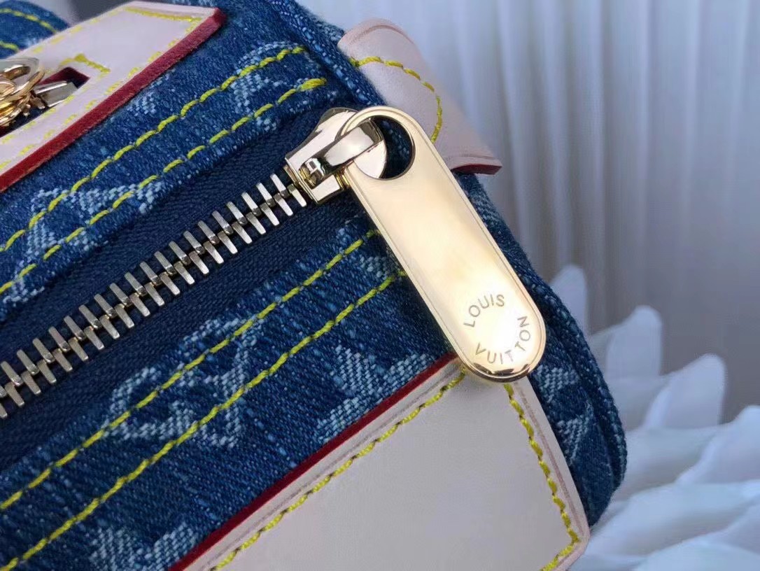 l**is V*t*n monogram denim neo speedy blue