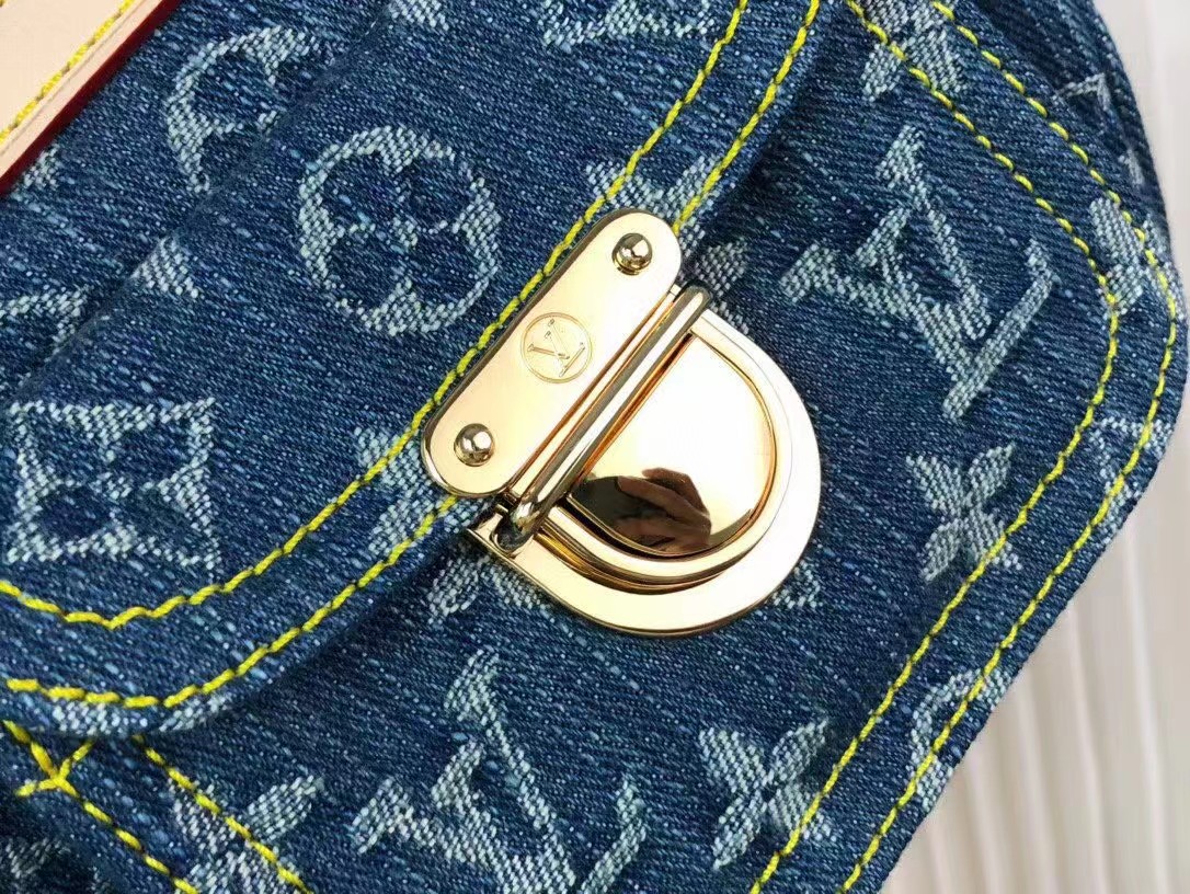 l**is V*t*n monogram denim neo speedy blue
